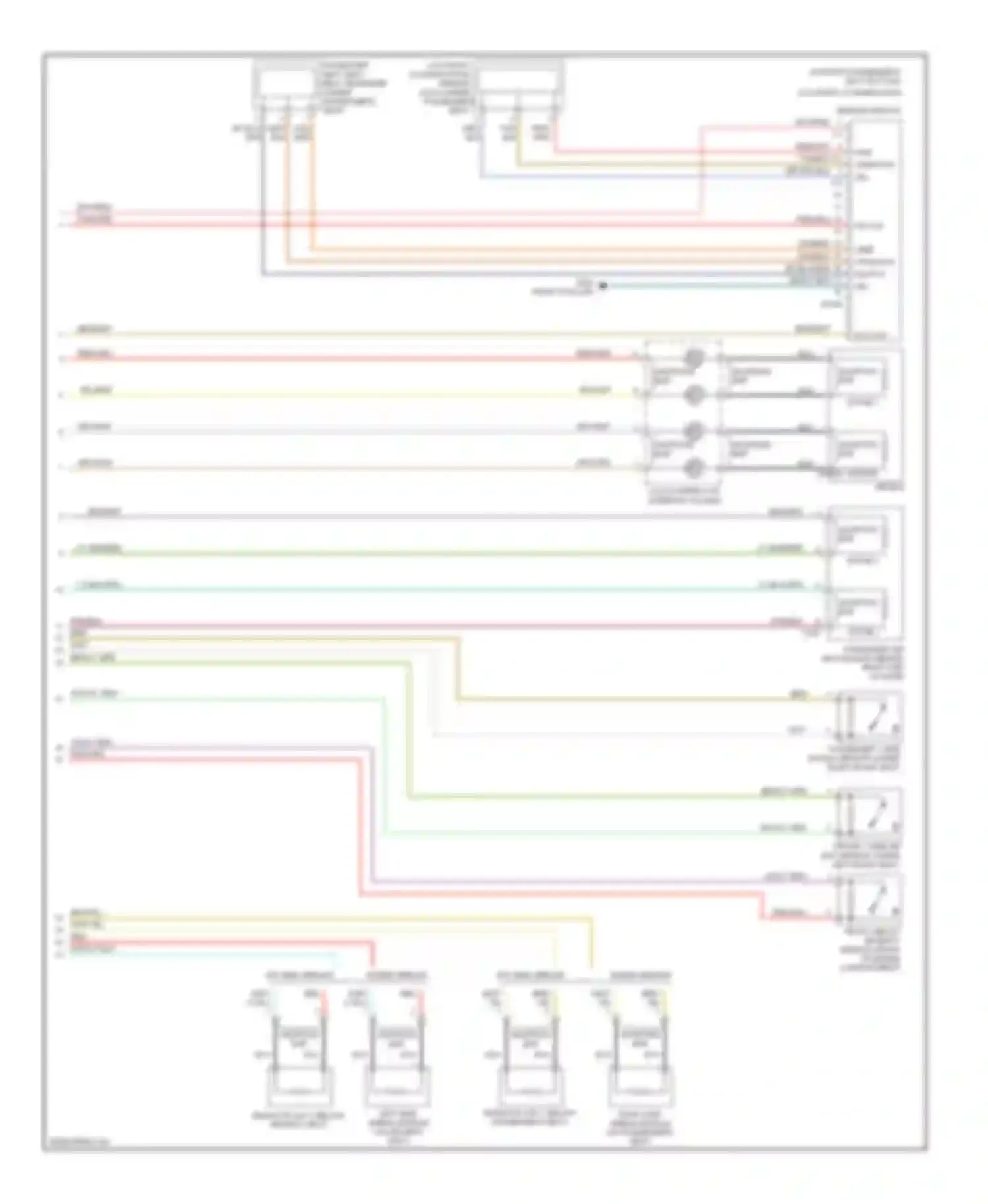 Wiring diagram sensor module for Ford GT I (2004-2006)