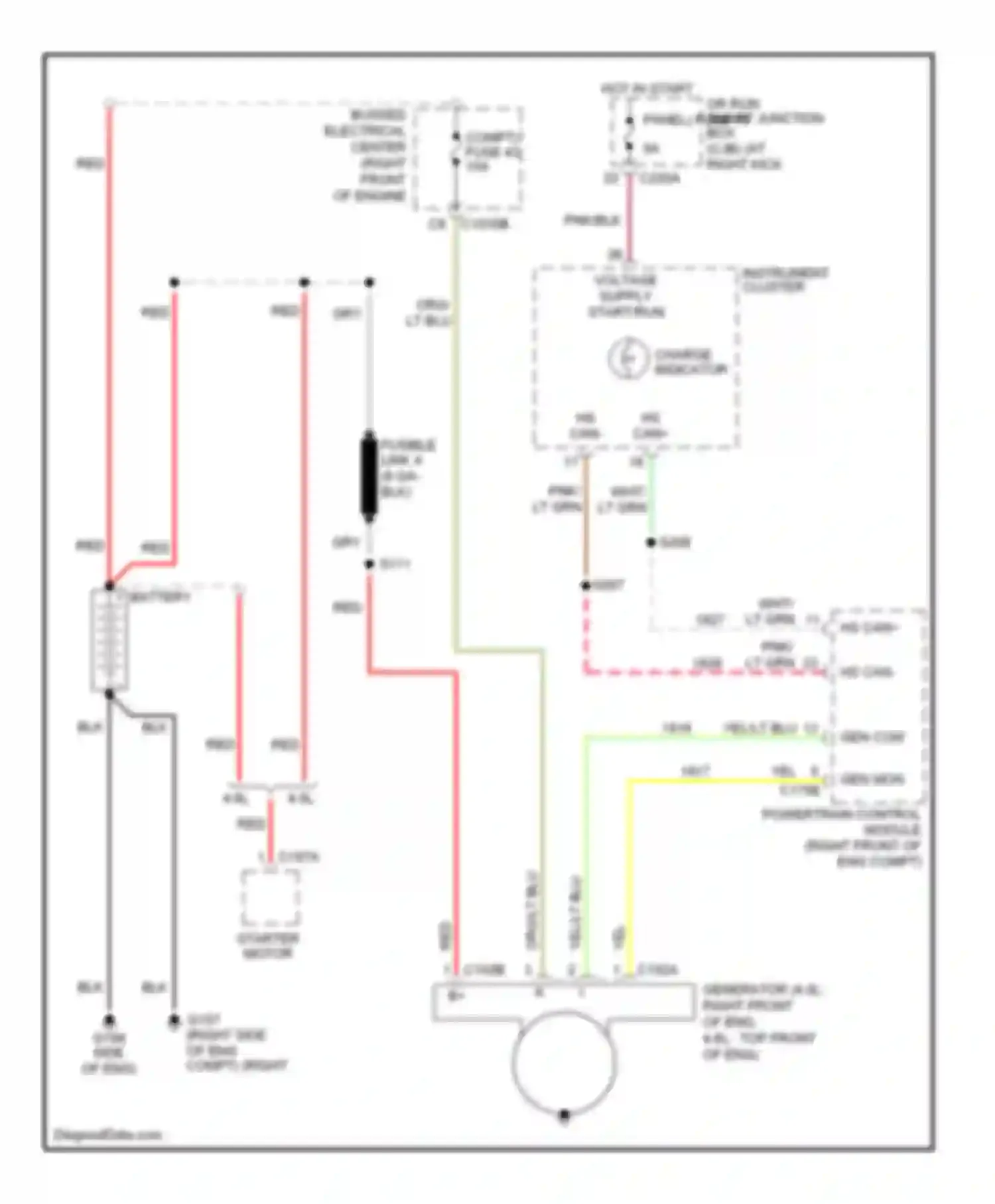 Wiring diagram red for Ford GT I (2004-2006) (33 of 43)