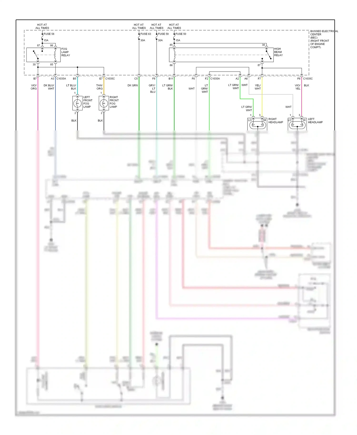 Wiring diagram rly ctrl for Ford GT I (2004-2006) (5 of 5)