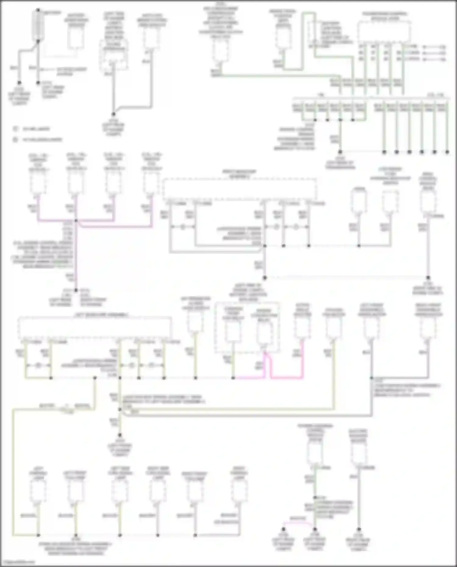 Kuga Ford II (2012-2016): Ground distribution circuit (1 of 4)