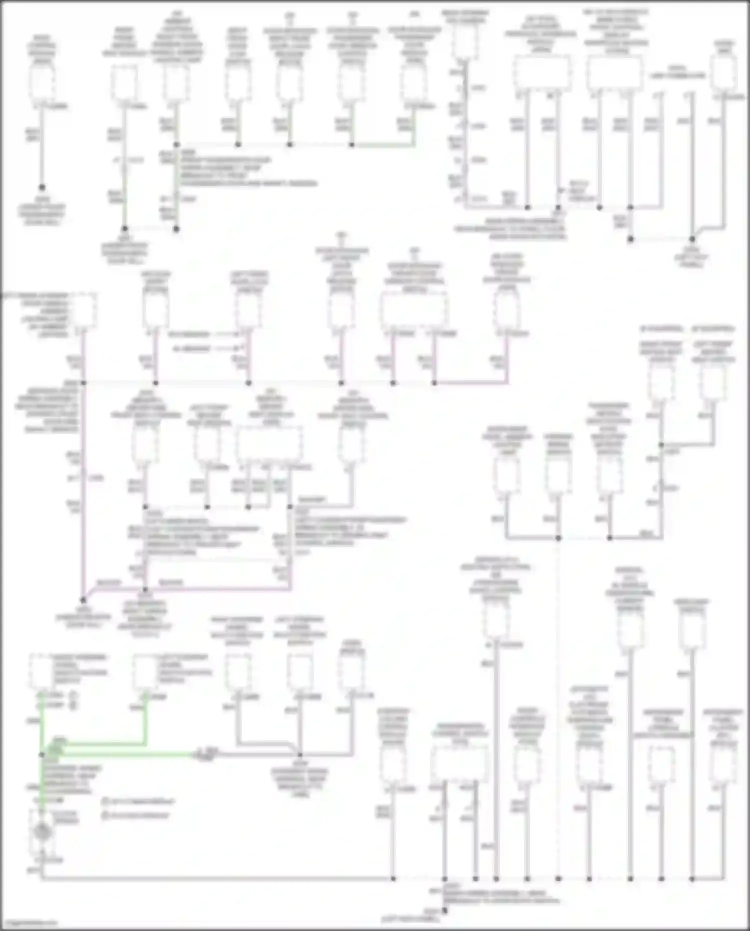Kuga Ford II (2012-2016): Ground distribution circuit (2 of 4)