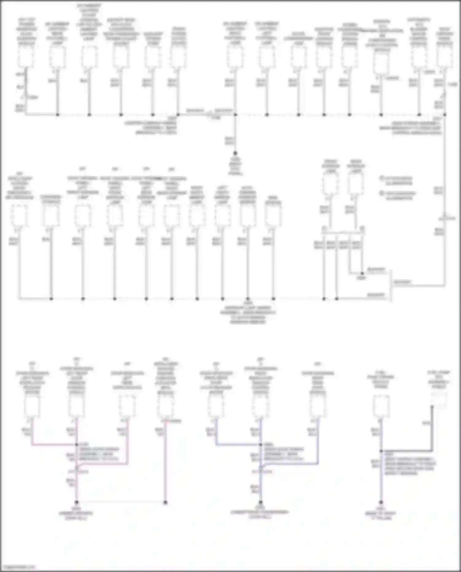 Kuga Ford II (2012-2016): Ground distribution circuit (3 of 4)
