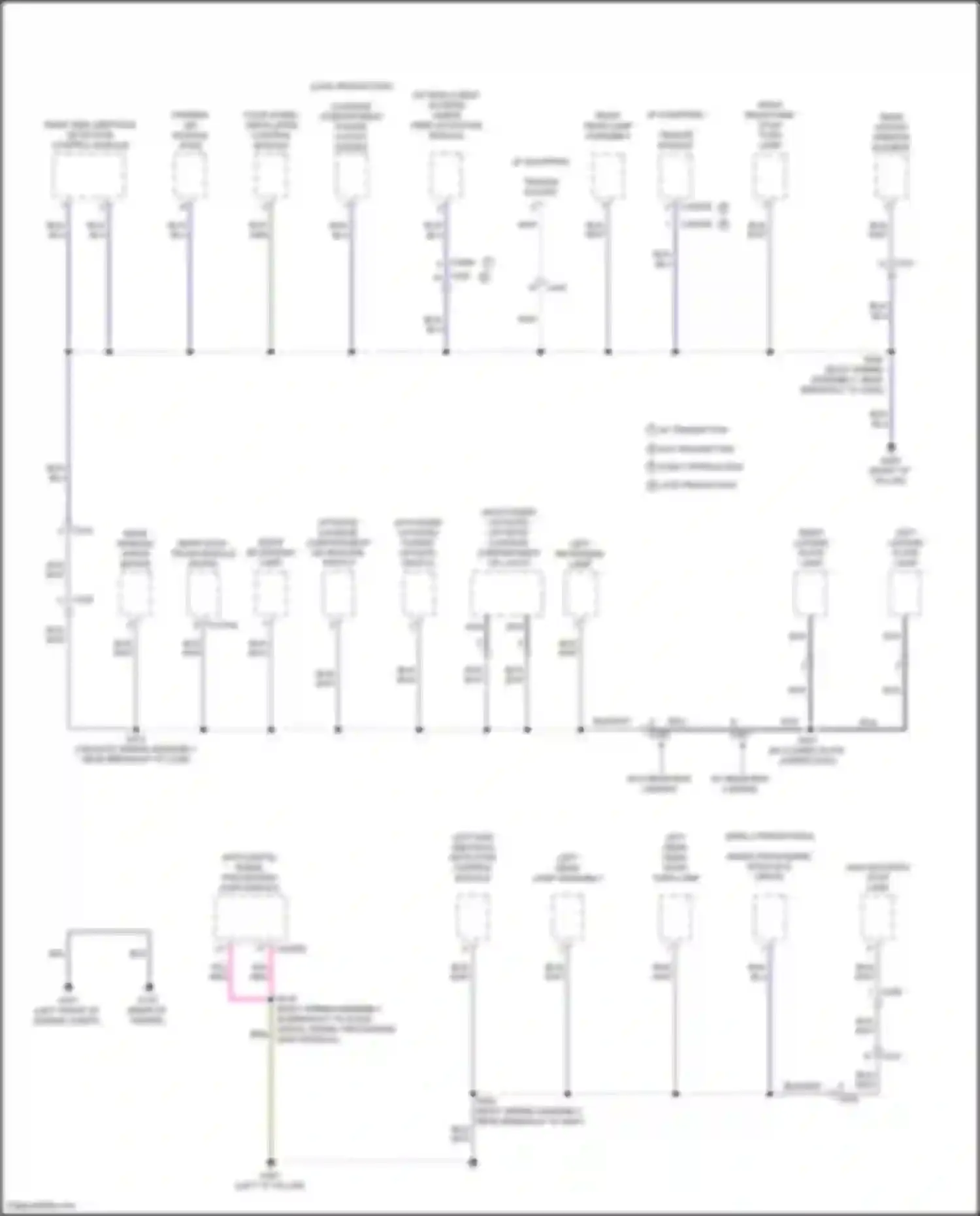 Kuga Ford II (2012-2016): Ground distribution circuit (4 of 4)
