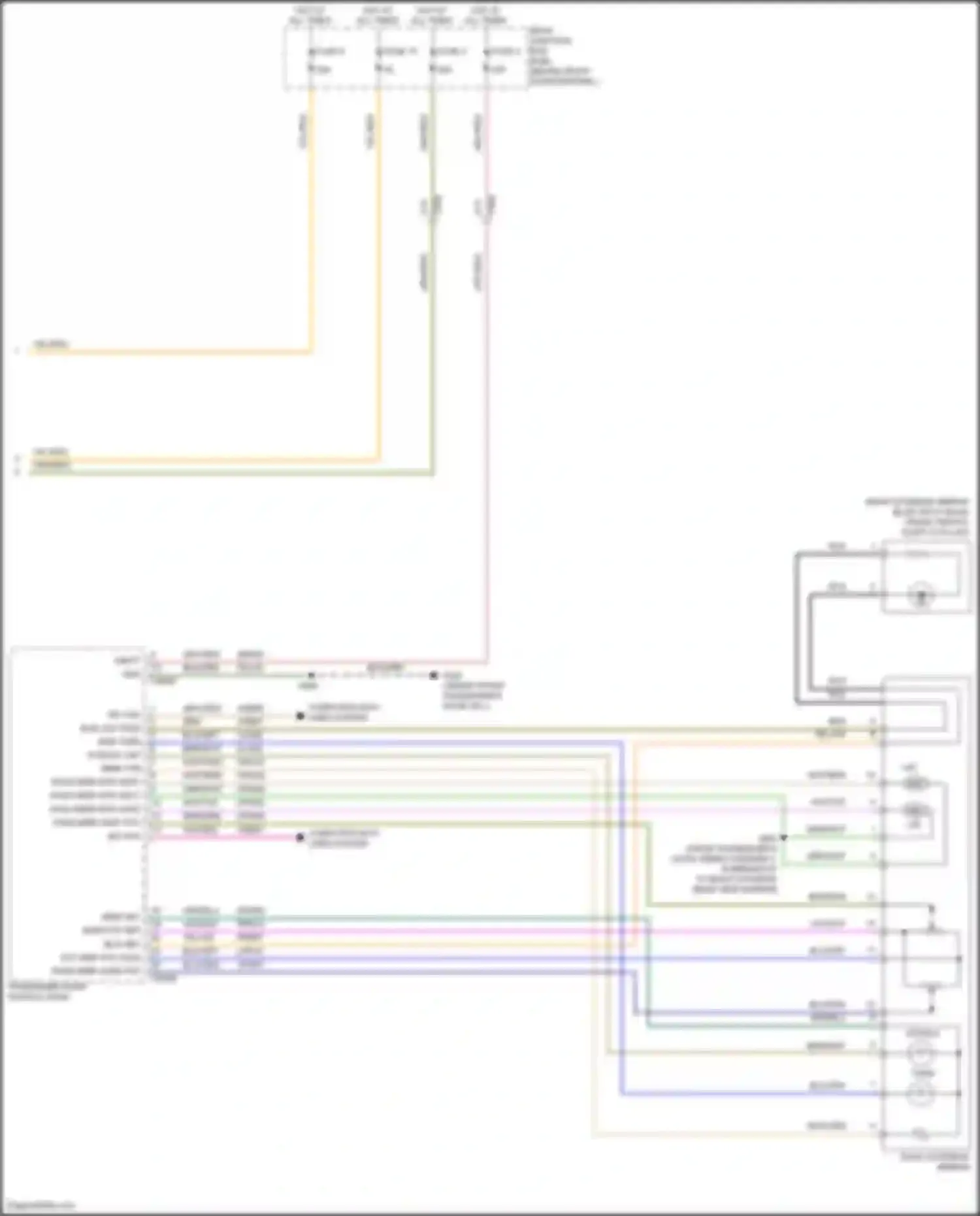 Kuga Ford II (2012-2016): Memory mirrors circuit (2 of 2)