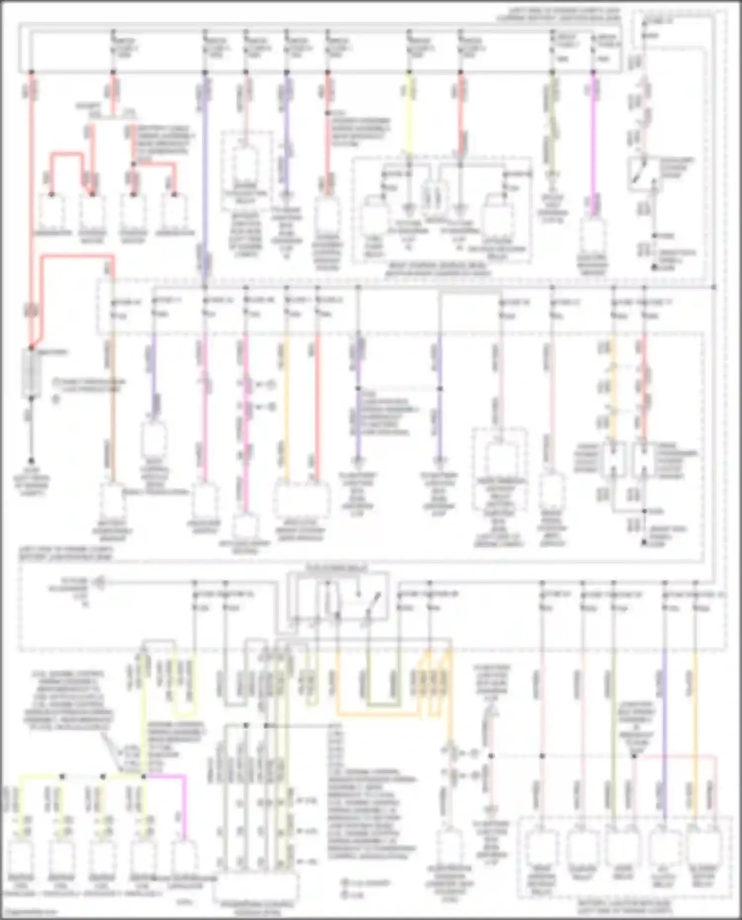 Kuga Ford II (2012-2016): Power distribution circuit (1 of 6)
