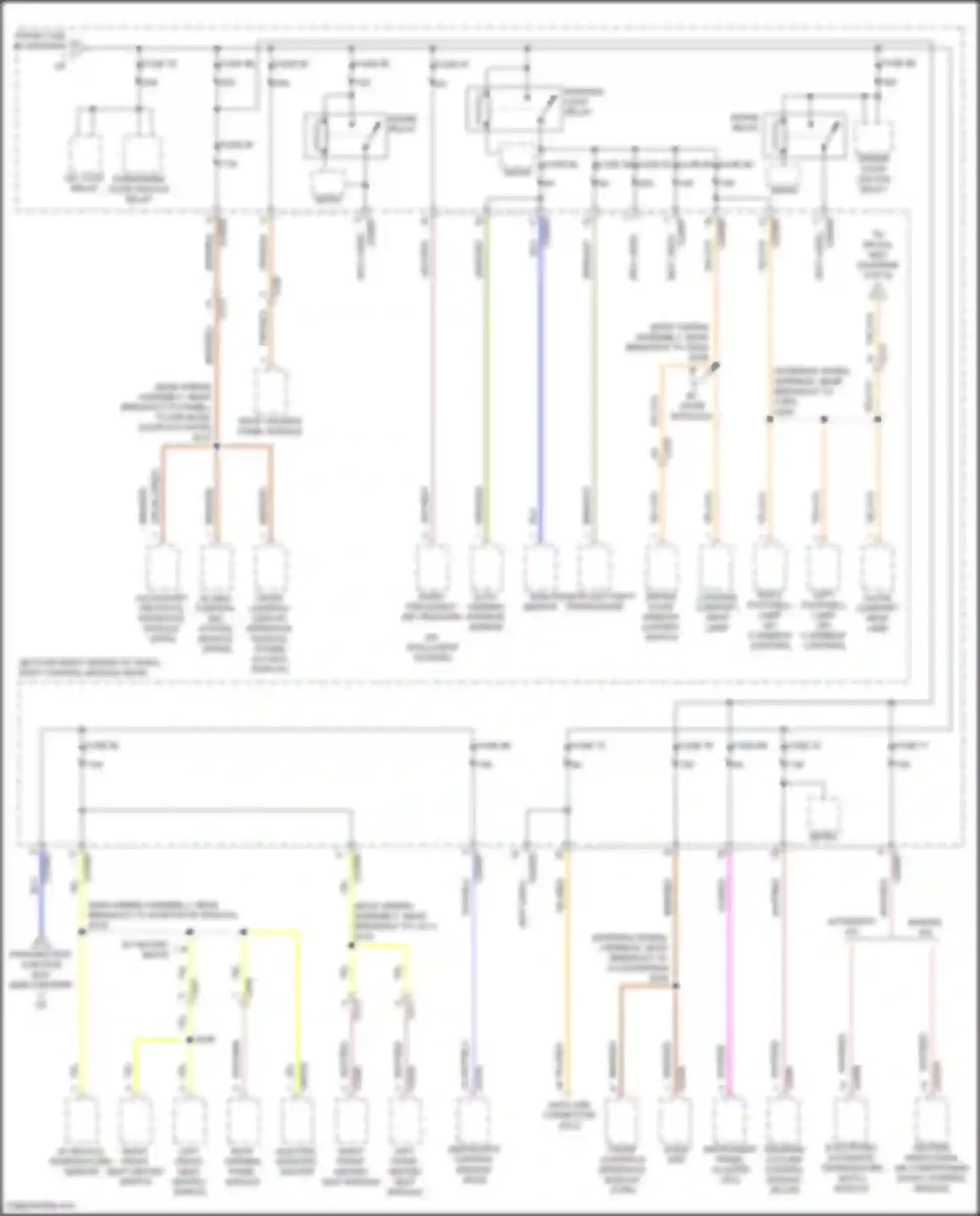 Kuga Ford II (2012-2016): Power distribution circuit (3 of 6)