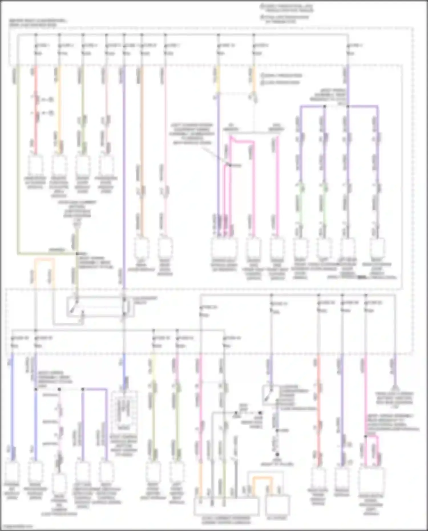 Kuga Ford II (2012-2016): Power distribution circuit (5 of 6)