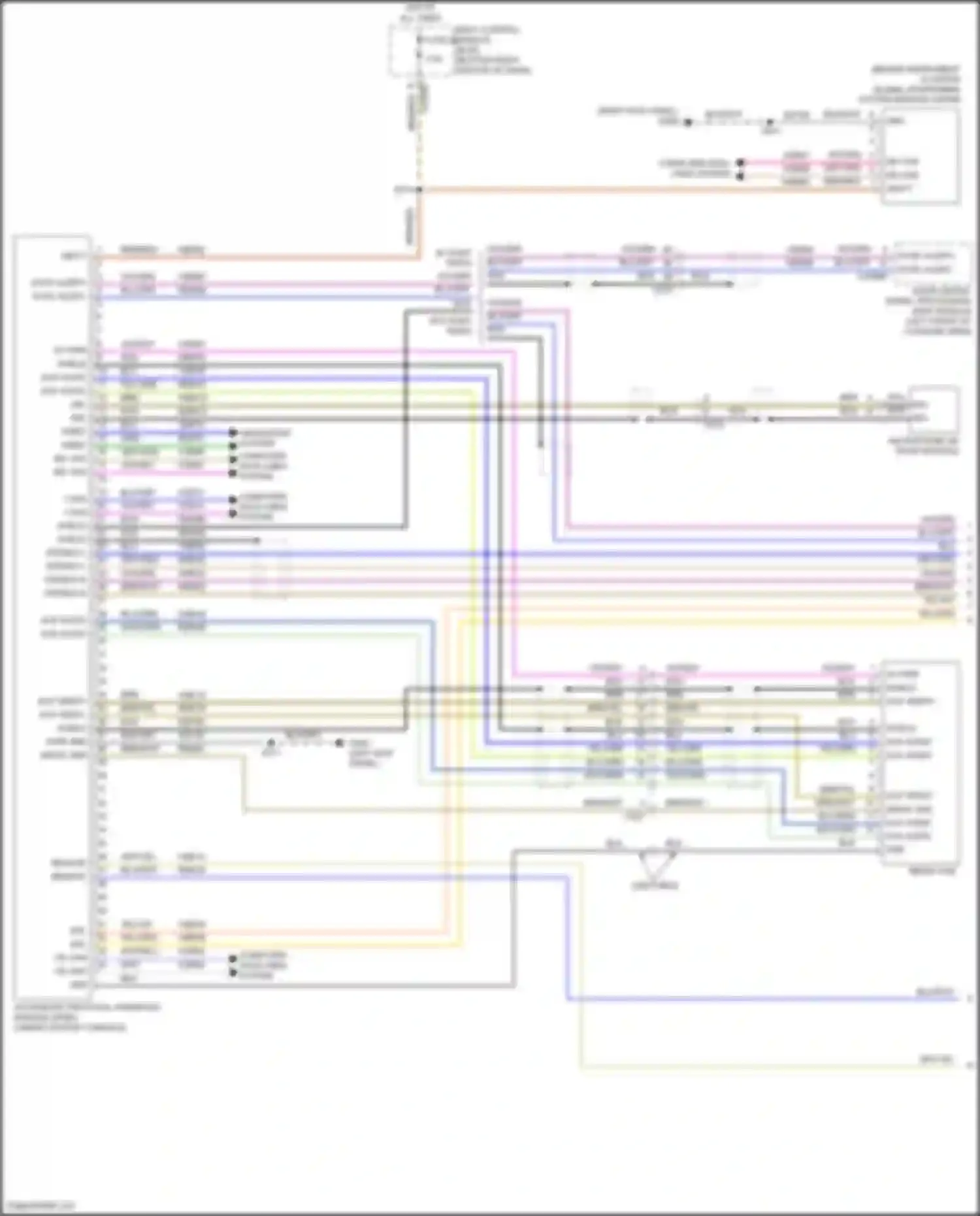 Kuga Ford II (2012-2016): Sync radio circuit, w/ sync gen 2 (1 of 2)