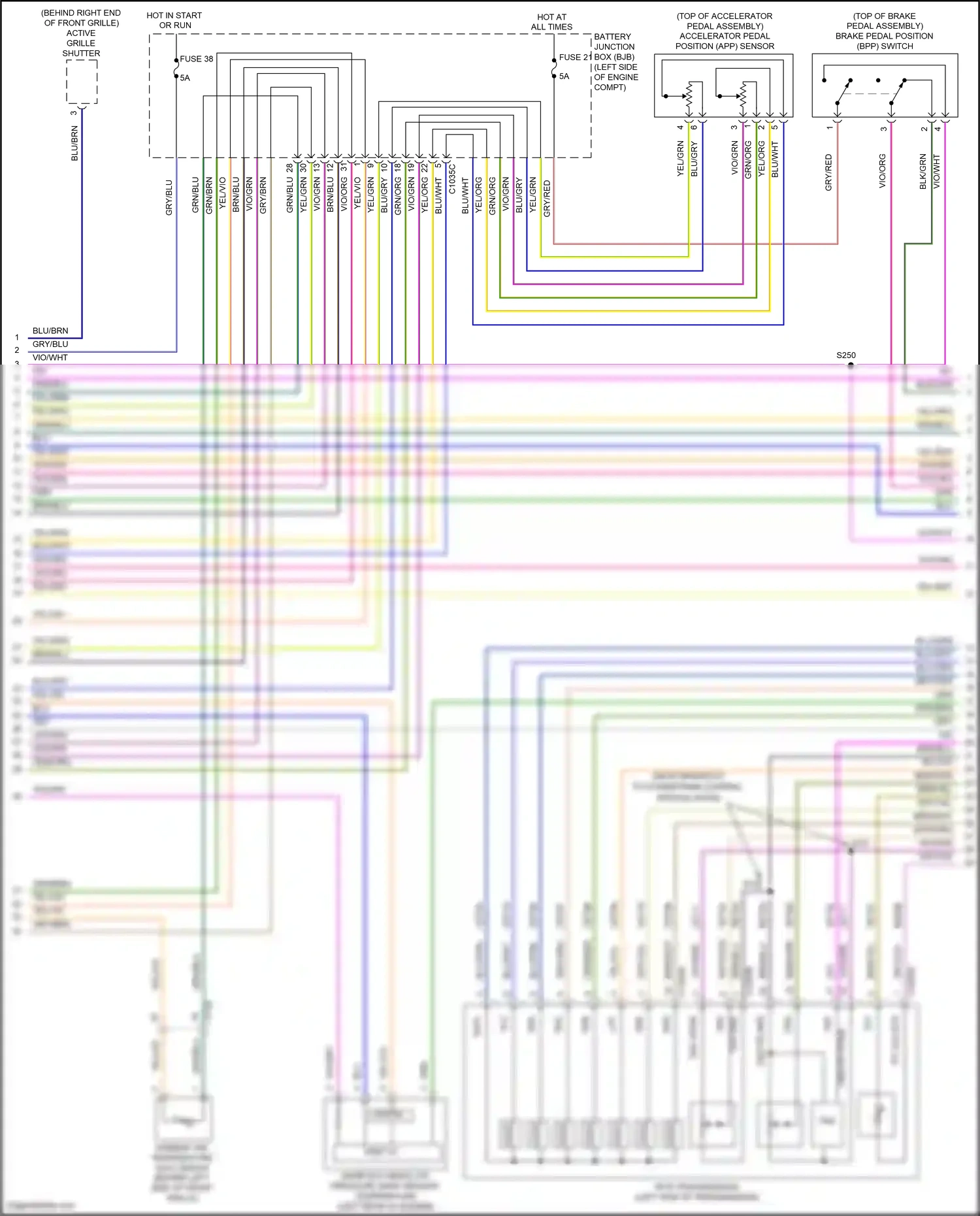 Ford Kuga II (2012-2016) active grille shutter wiring diagram  (8 of 8)