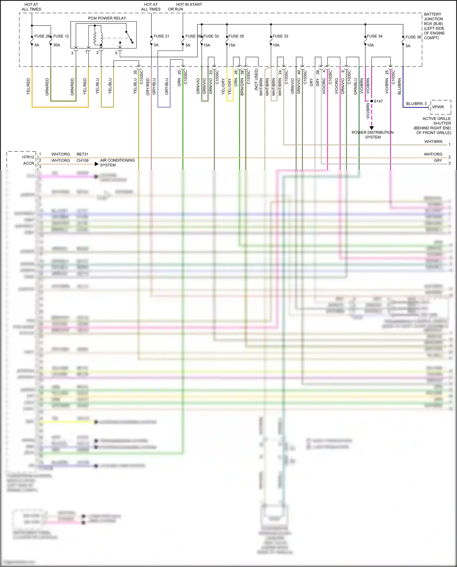 Ford Kuga II (2012-2016) active grille shutter wiring diagram  (7 of 8)