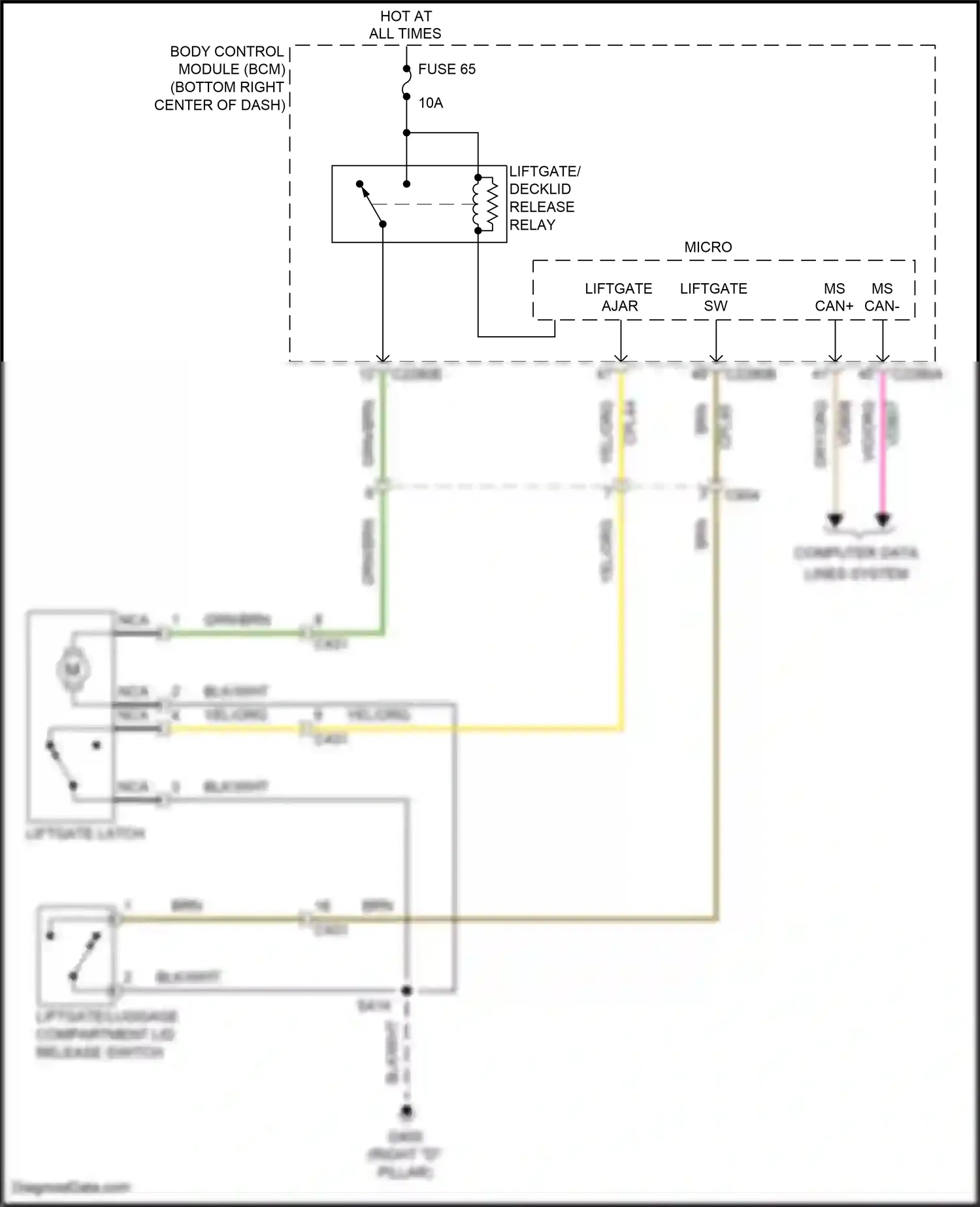 Ford Kuga II (2012-2016) body control module (bcm) wiring diagram  (24 of 53)