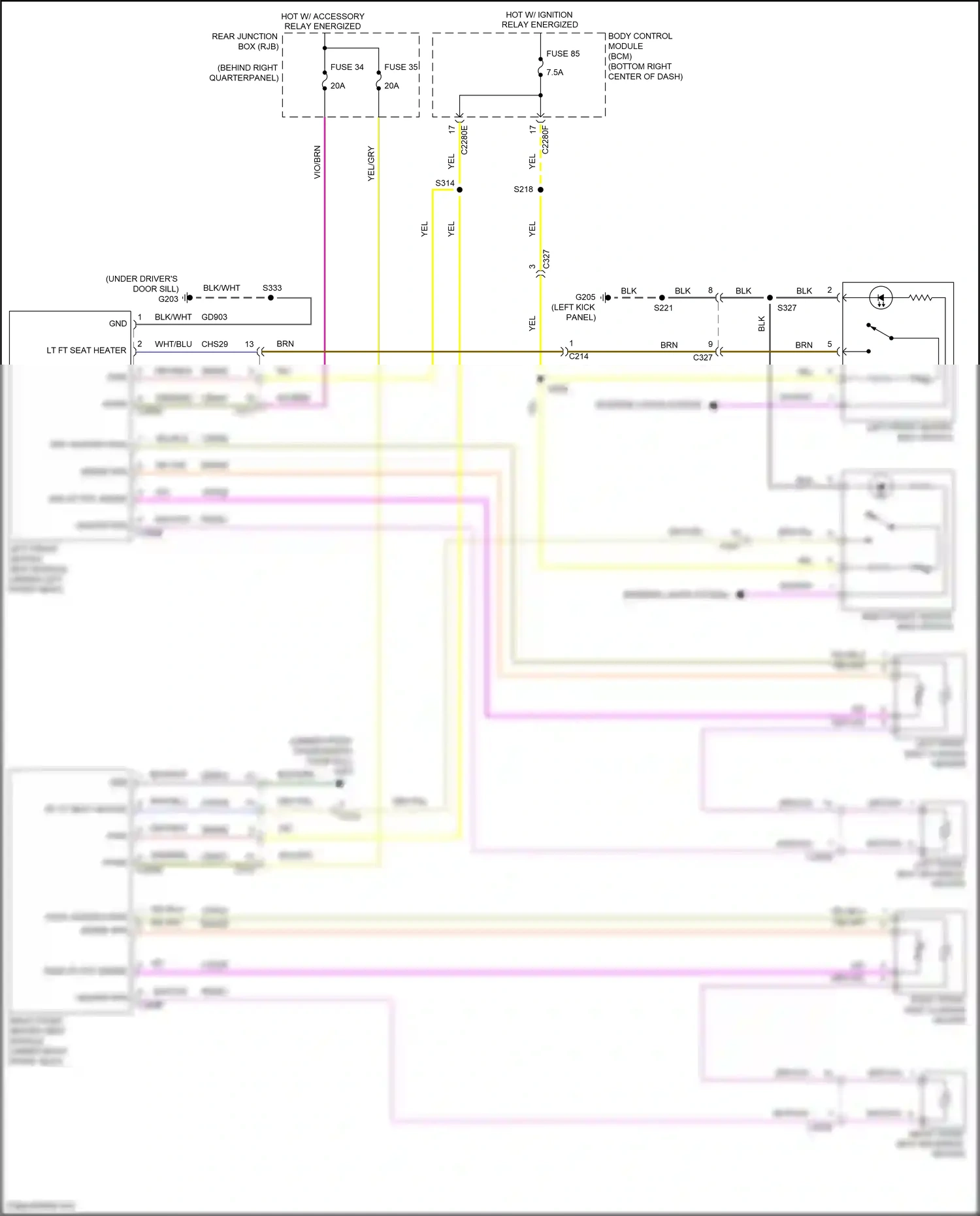 Ford Kuga II (2012-2016) body control module (bcm) wiring diagram  (43 of 53)