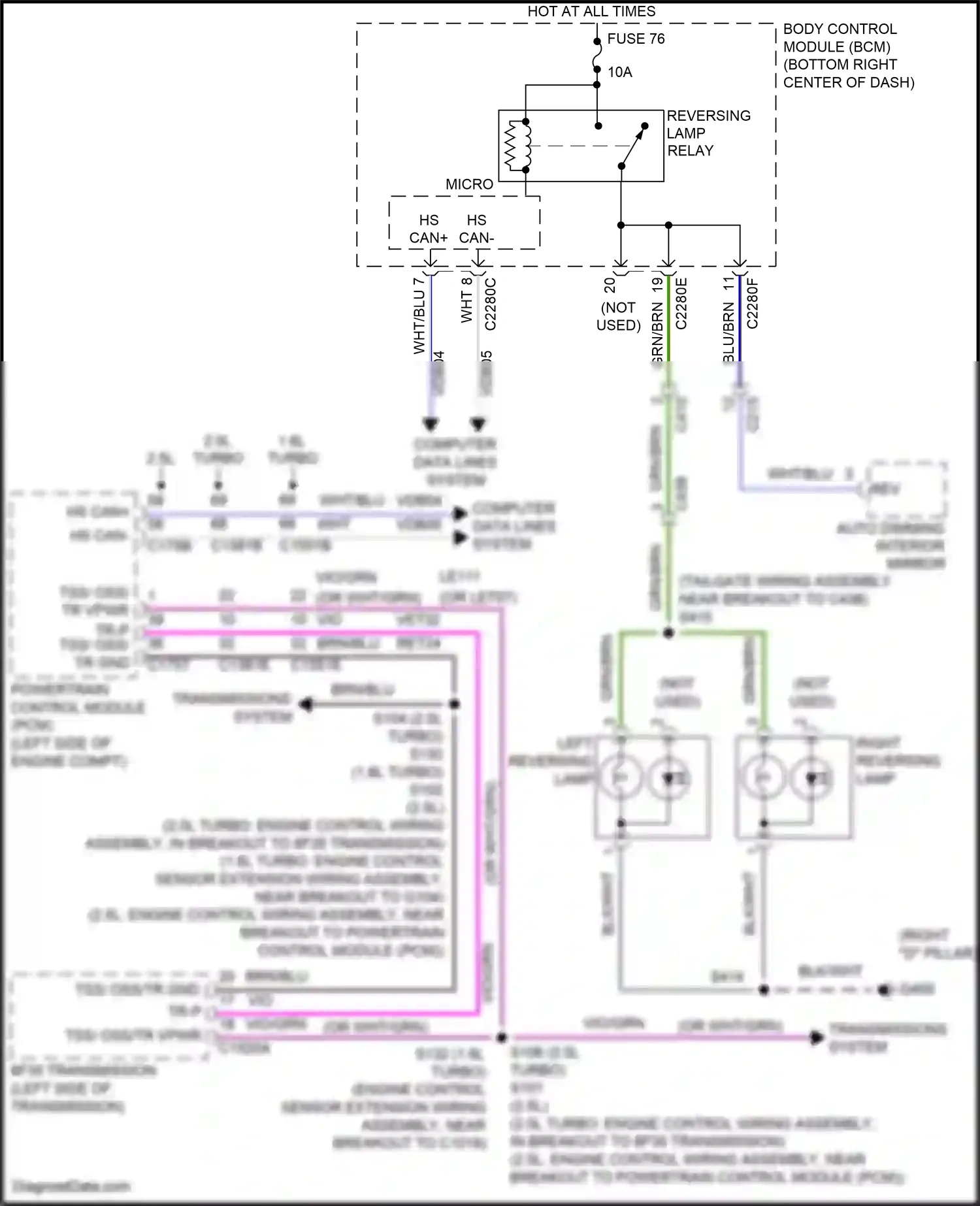 Ford Kuga II (2012-2016) body control module (bcm) wiring diagram  (31 of 53)