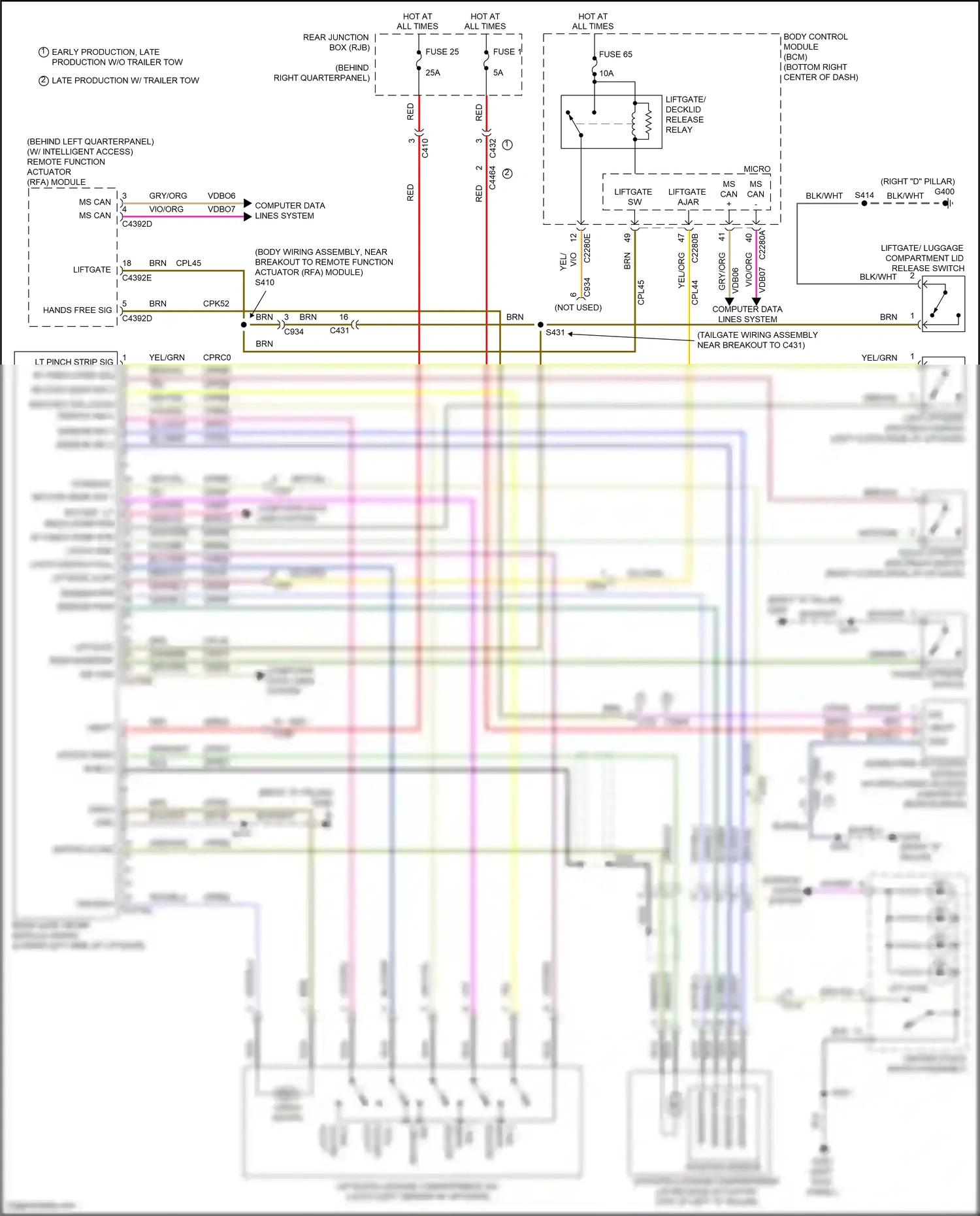 Ford Kuga II (2012-2016) body control module (bcm) wiring diagram  (26 of 53)