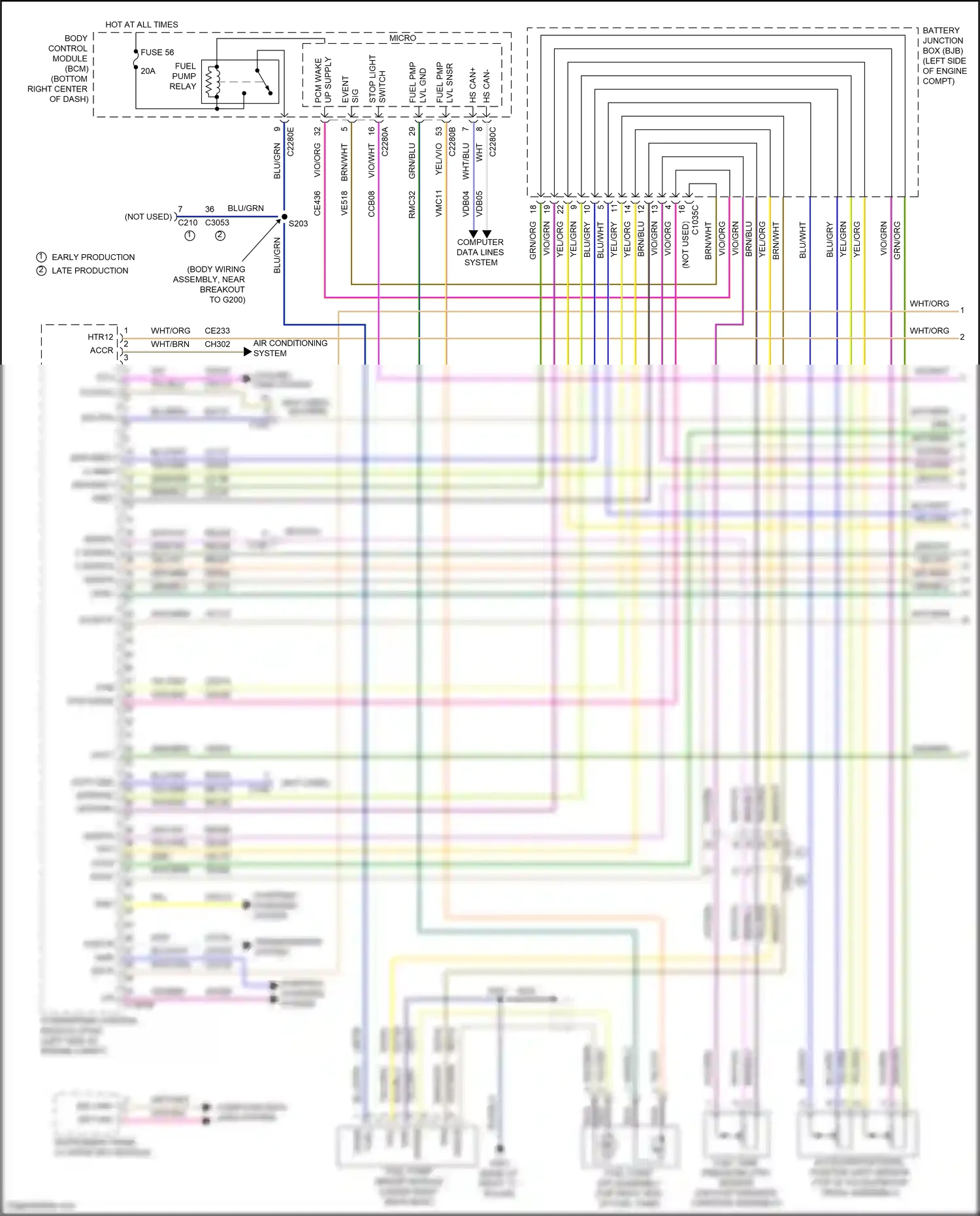 Ford Kuga II (2012-2016) body control module (bcm) wiring diagram  (52 of 53)