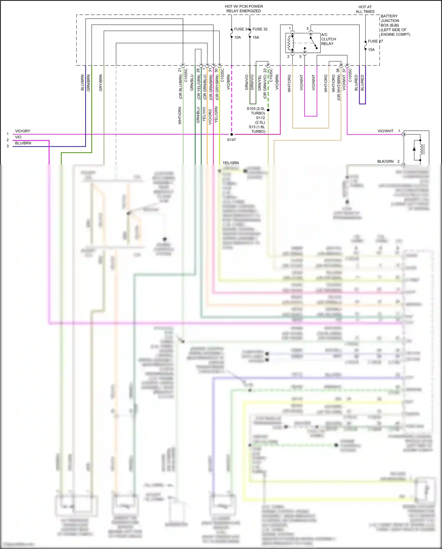 Ford Kuga II (2012-2016) computer data lines system wiring diagram  (25 of 80)