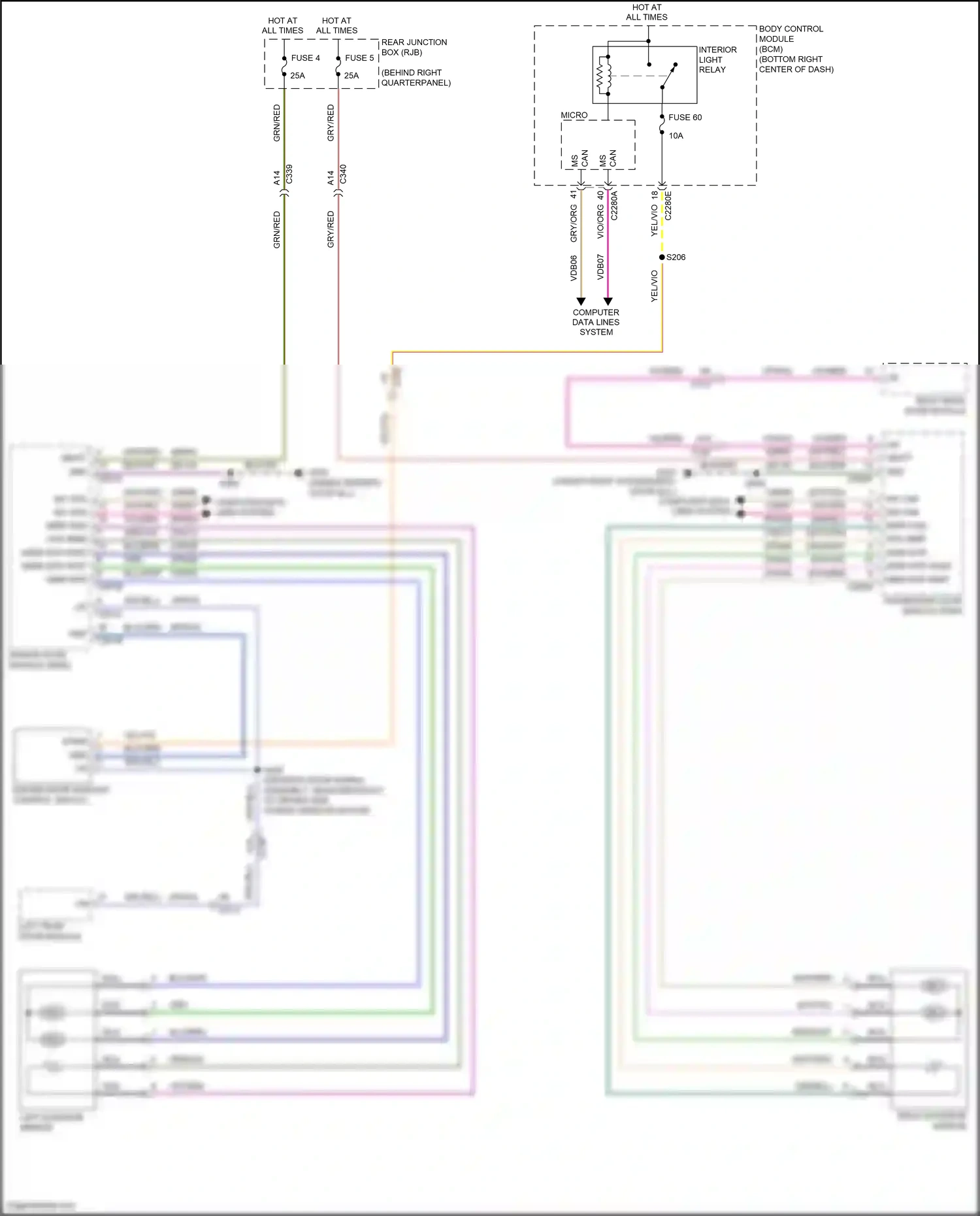 Ford Kuga II (2012-2016) computer data lines system wiring diagram  (59 of 80)