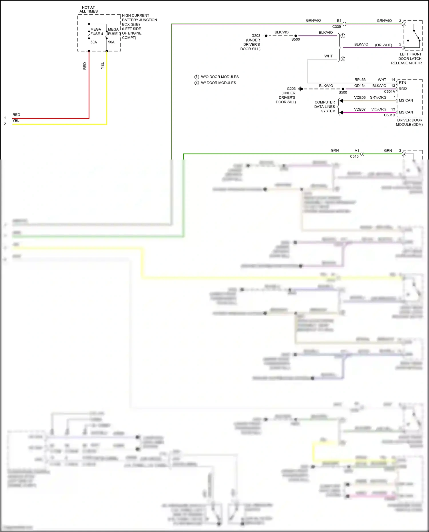 Ford Kuga II (2012-2016) computer data lines system wiring diagram  (36 of 80)