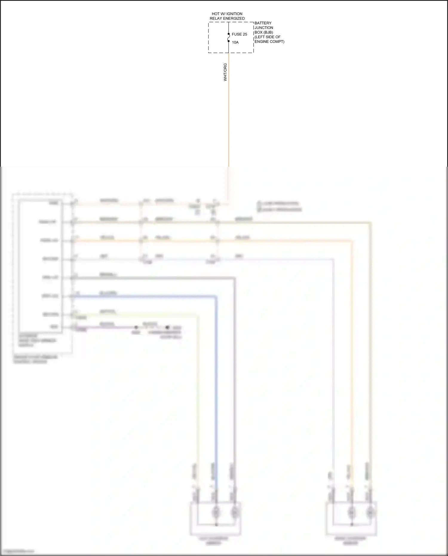 Ford Kuga II (2012-2016) driver door window control switch wiring diagram  (9 of 14)
