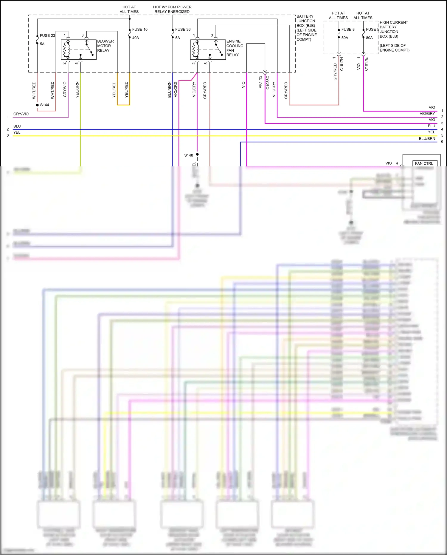 Ford Kuga II (2012-2016) fan ctrl variable wiring diagram  (1 of 3)