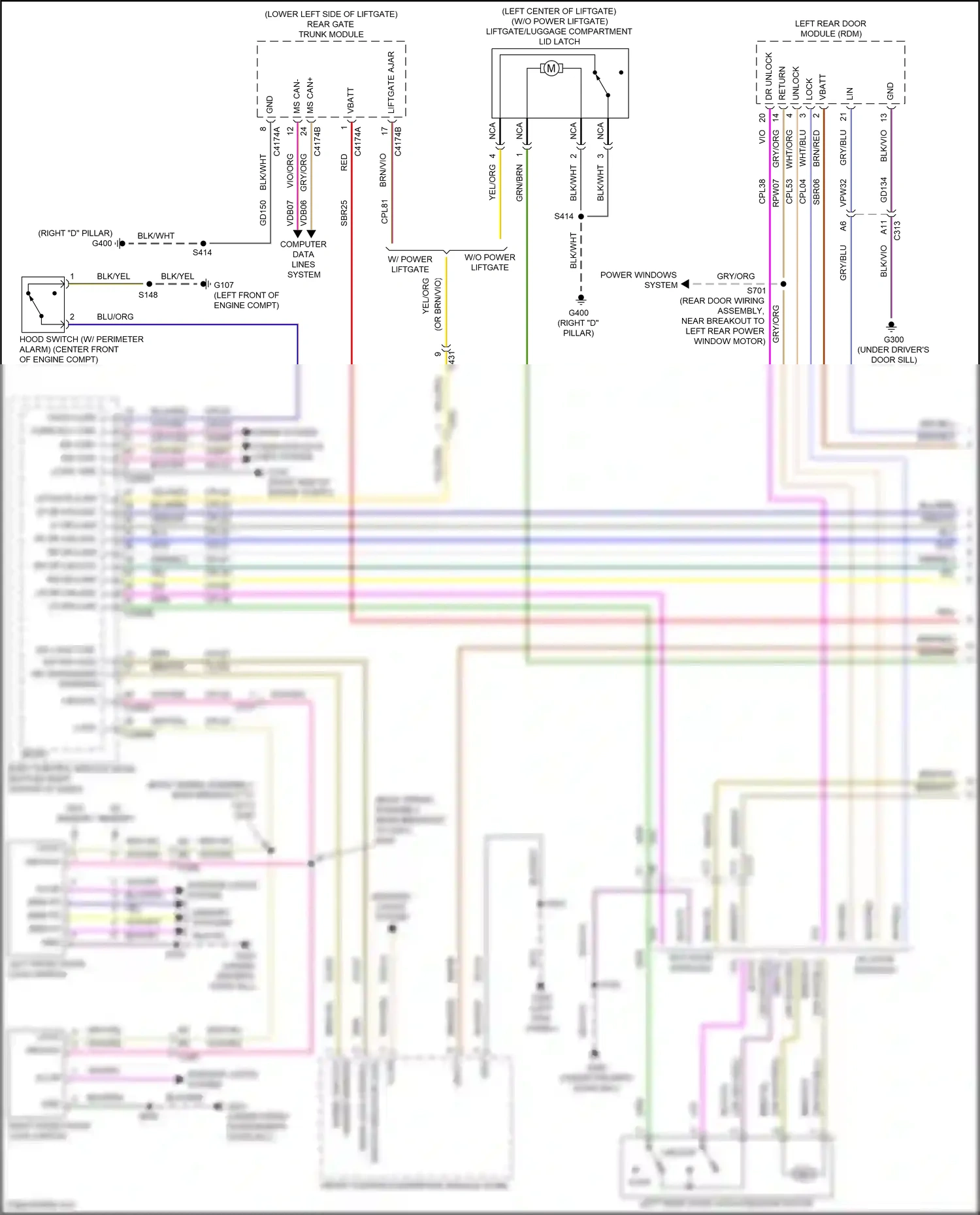 Ford Kuga II (2012-2016) front controls interface module (fcim) wiring diagram  (4 of 10)