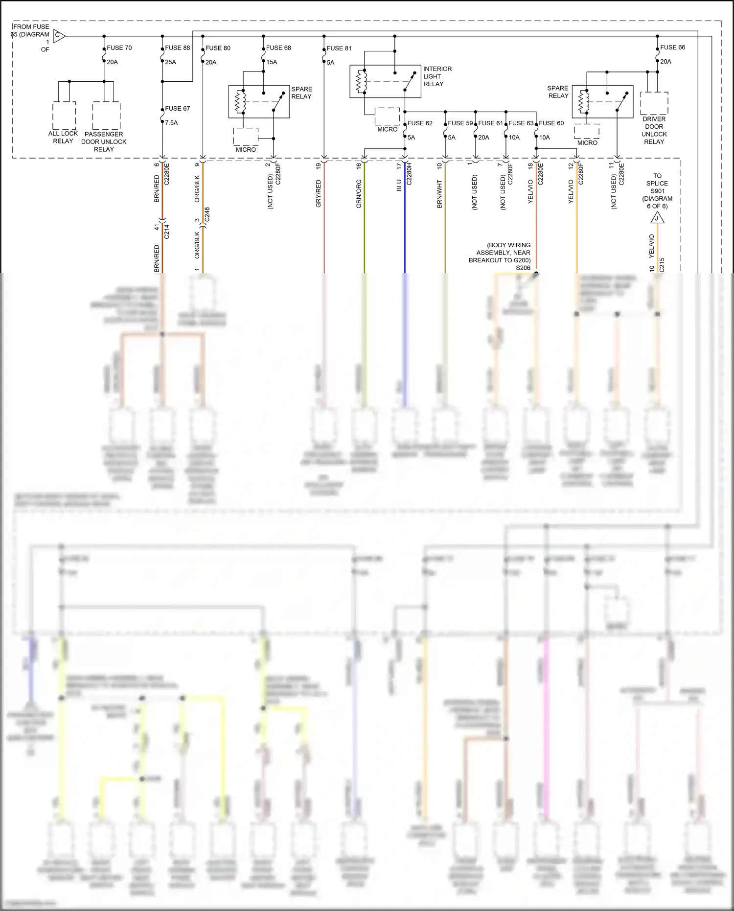 Ford Kuga II (2012-2016) front controls interface module (fcim) wiring diagram  (6 of 10)