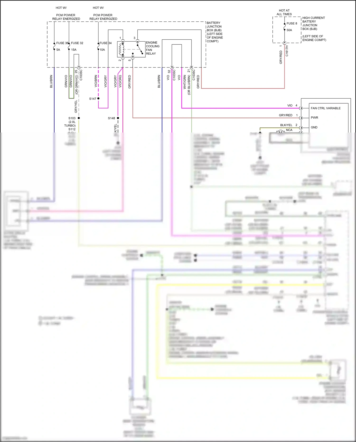Ford Kuga II (2012-2016) generator wiring diagram  (3 of 6)