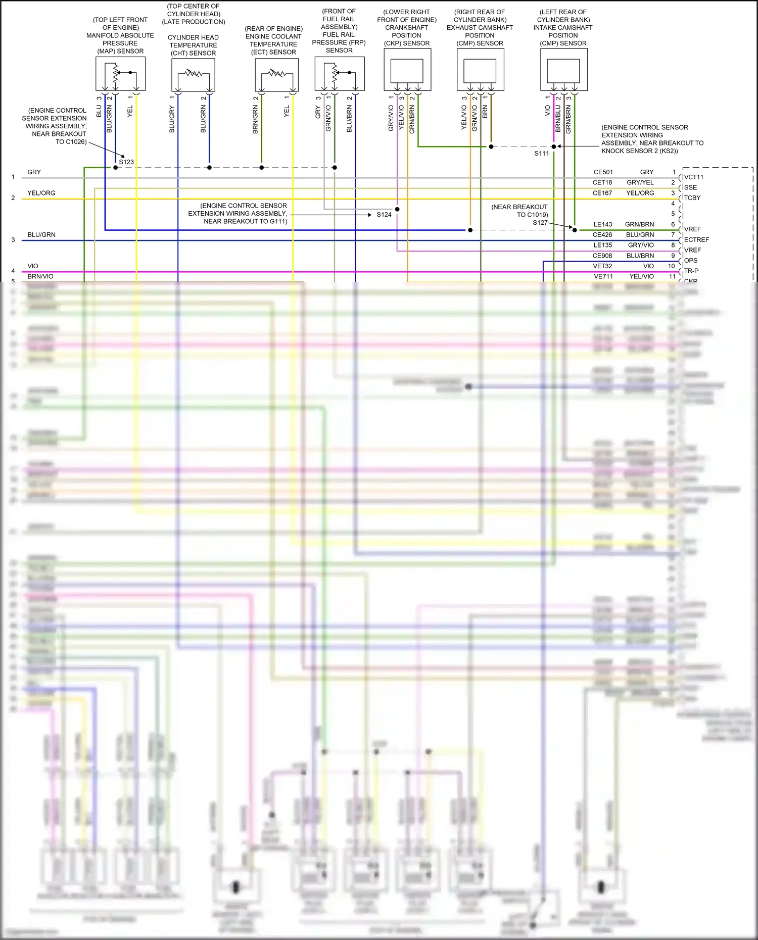 Ford Kuga II (2012-2016) ignition plug (cop) 2 wiring diagram  (1 of 3)