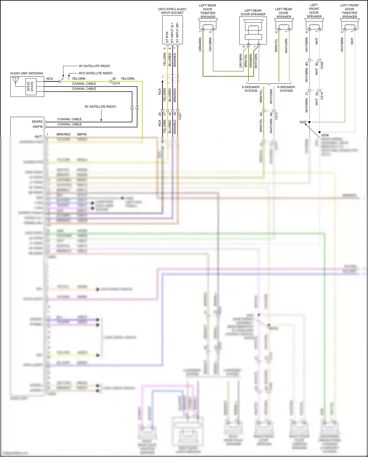Ford Kuga II (2012-2016) (left kick panel) wiring diagram  (4 of 34)