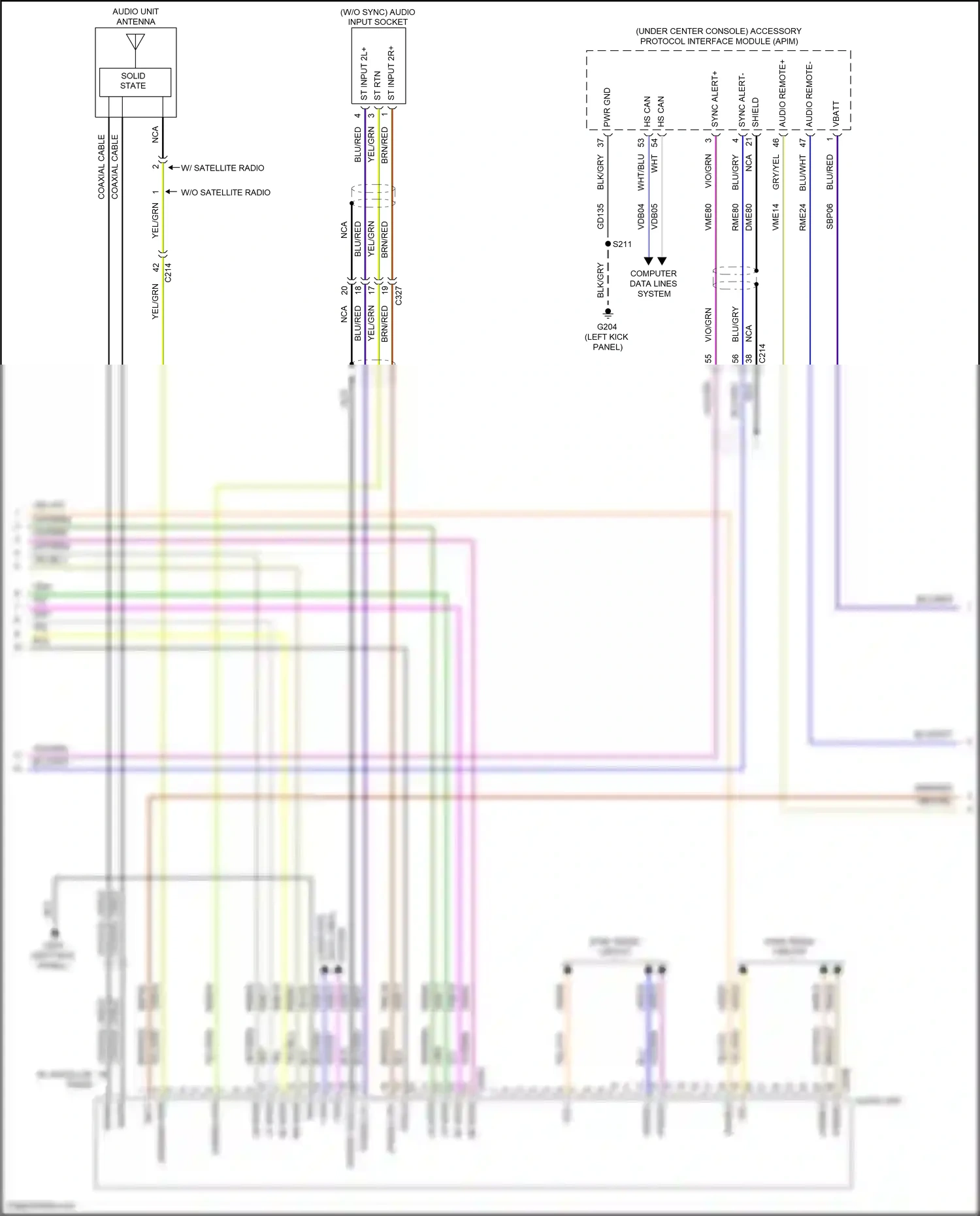 Ford Kuga II (2012-2016) (left kick panel) wiring diagram  (16 of 34)