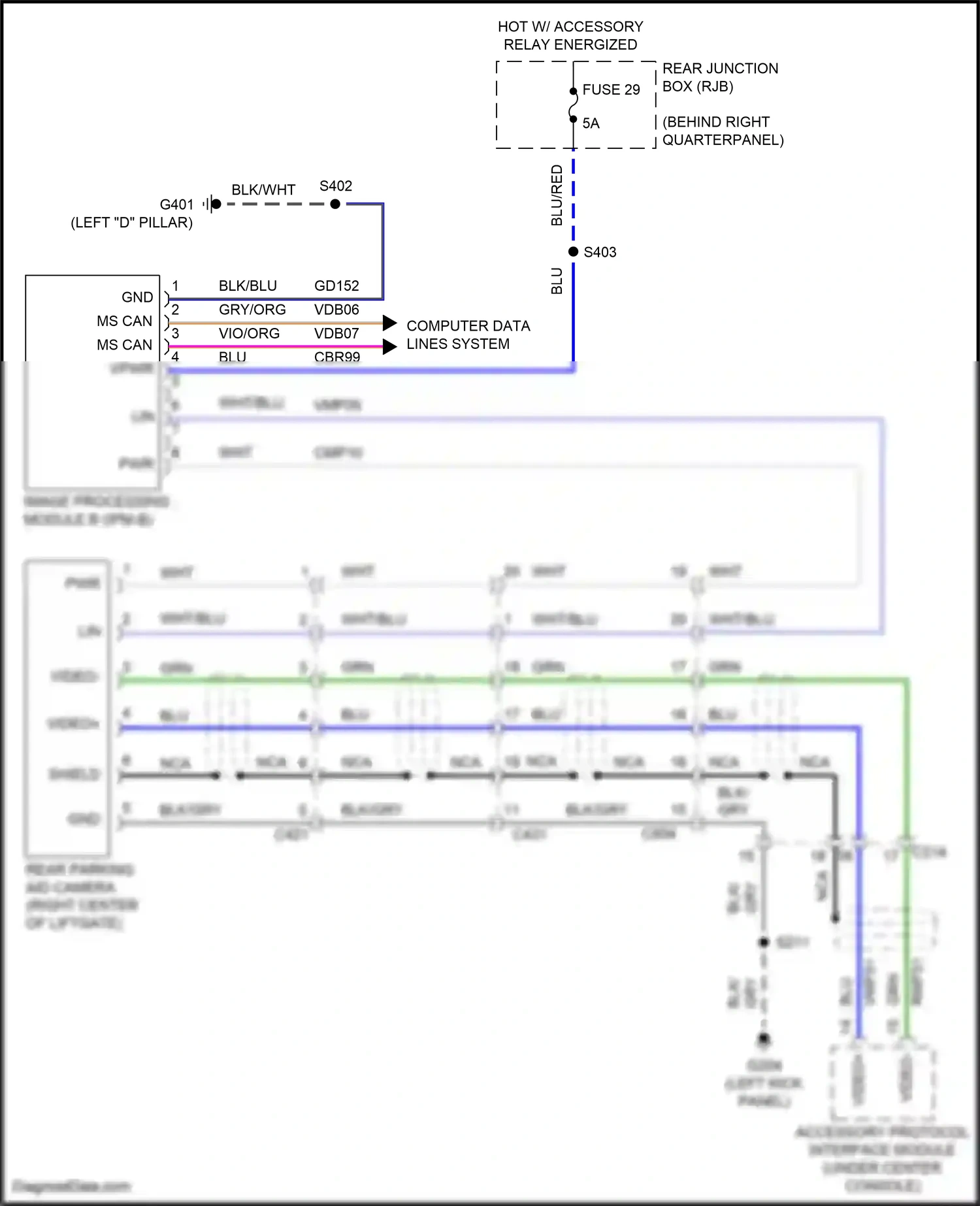 Ford Kuga II (2012-2016) (left kick panel) wiring diagram  (18 of 34)