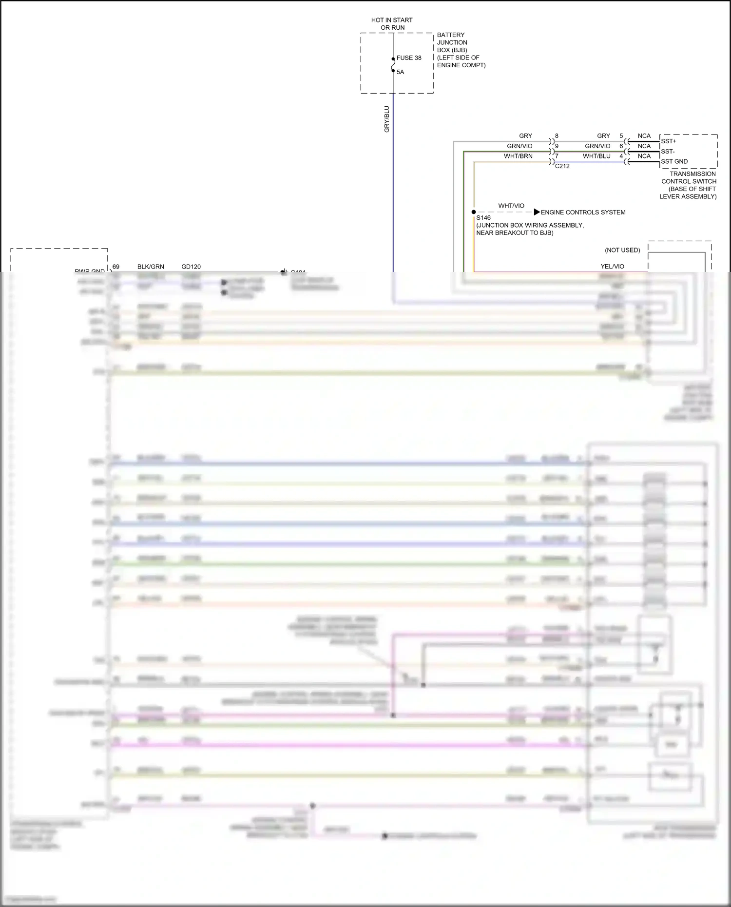 Ford Kuga II (2012-2016) powertrain control module (pcm) wiring diagram  (25 of 28)