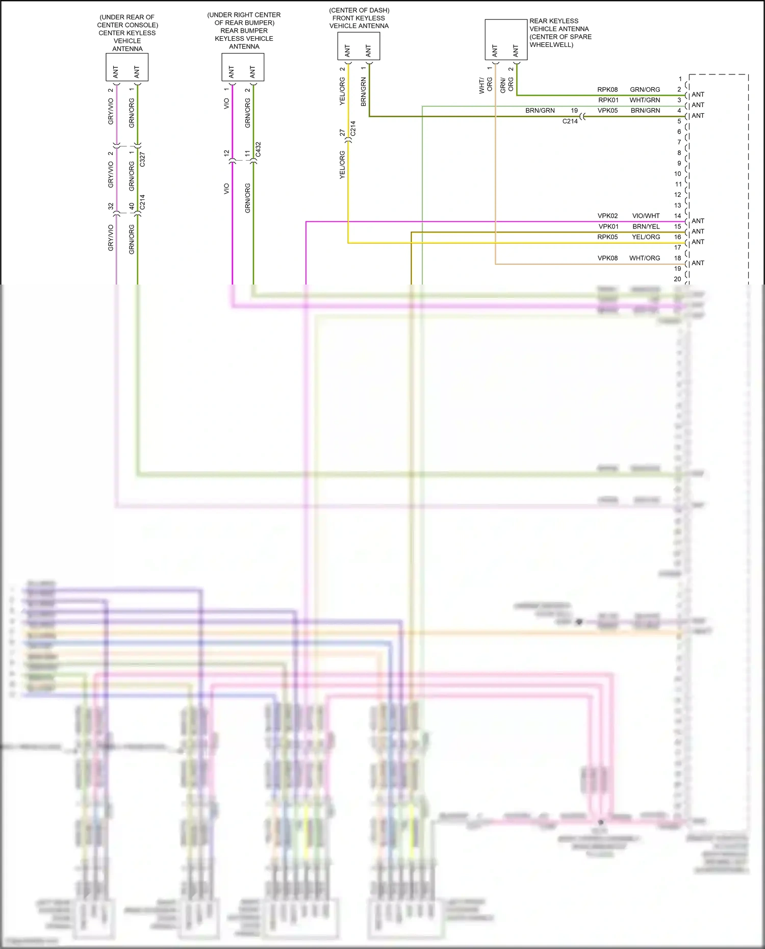 Ford Kuga II (2012-2016) remote function actuator (rfa) module wiring diagram  (3 of 11)