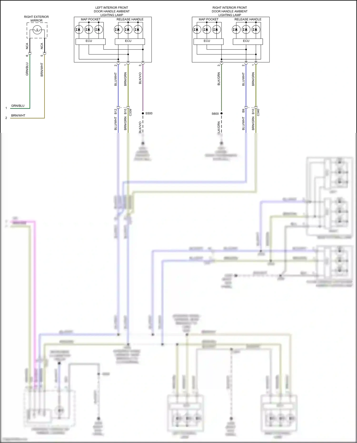 Ford Kuga II (2012-2016) (right kick panel) wiring diagram  (14 of 22)
