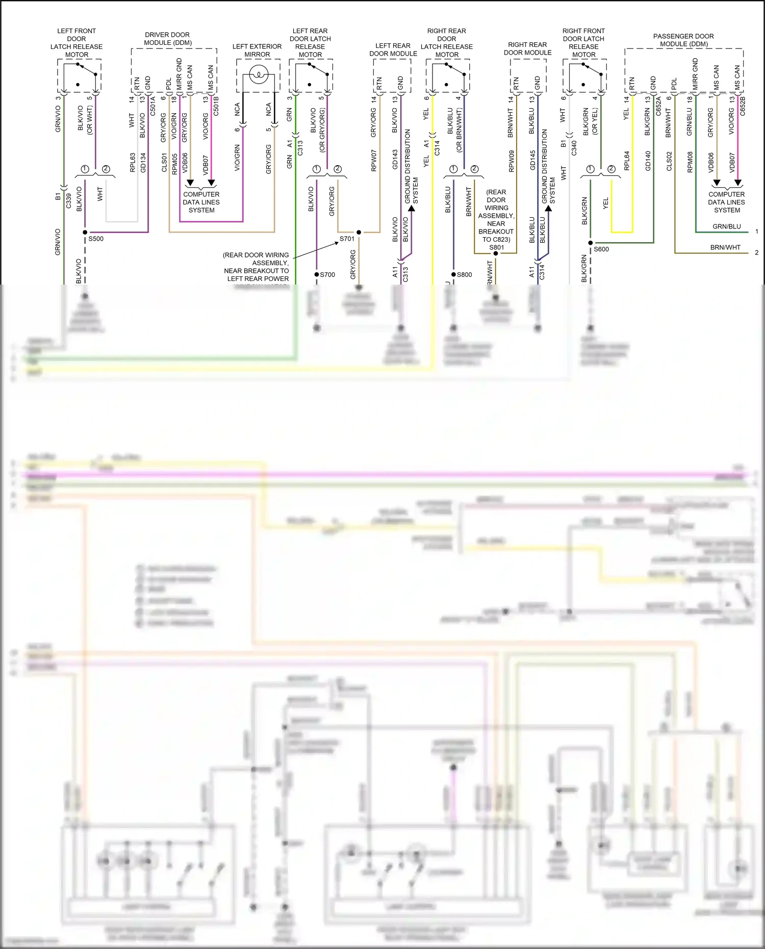 Ford Kuga II (2012-2016) rtn wiring diagram  (1 of 5)