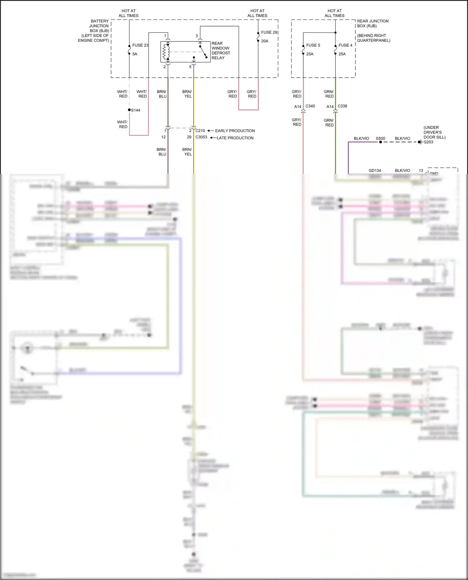 Ford Kuga II (2012-2016) rwdr ctrl wiring diagram  (1 of 1)