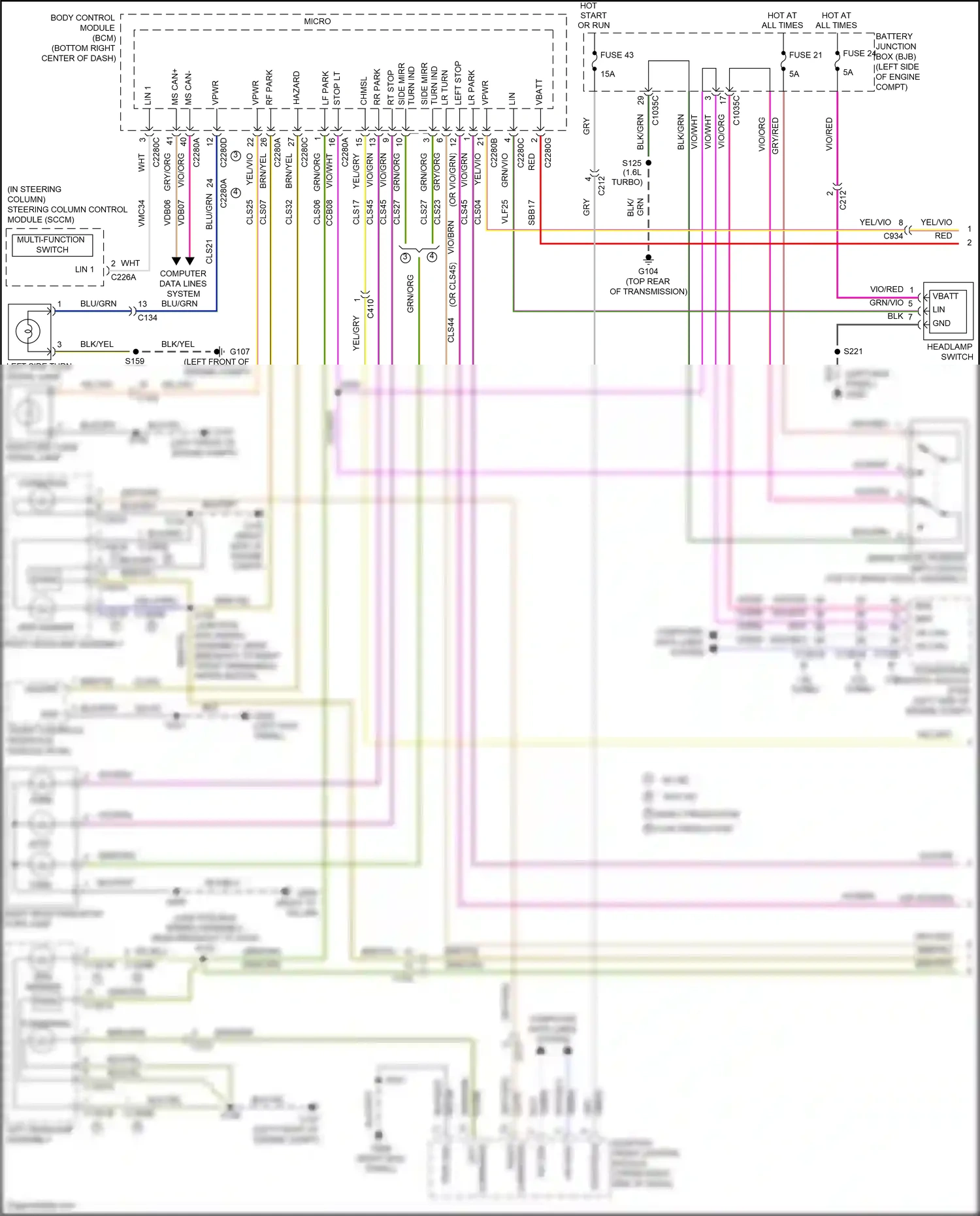 Ford Kuga II (2012-2016) start/run wiring diagram  (3 of 5)