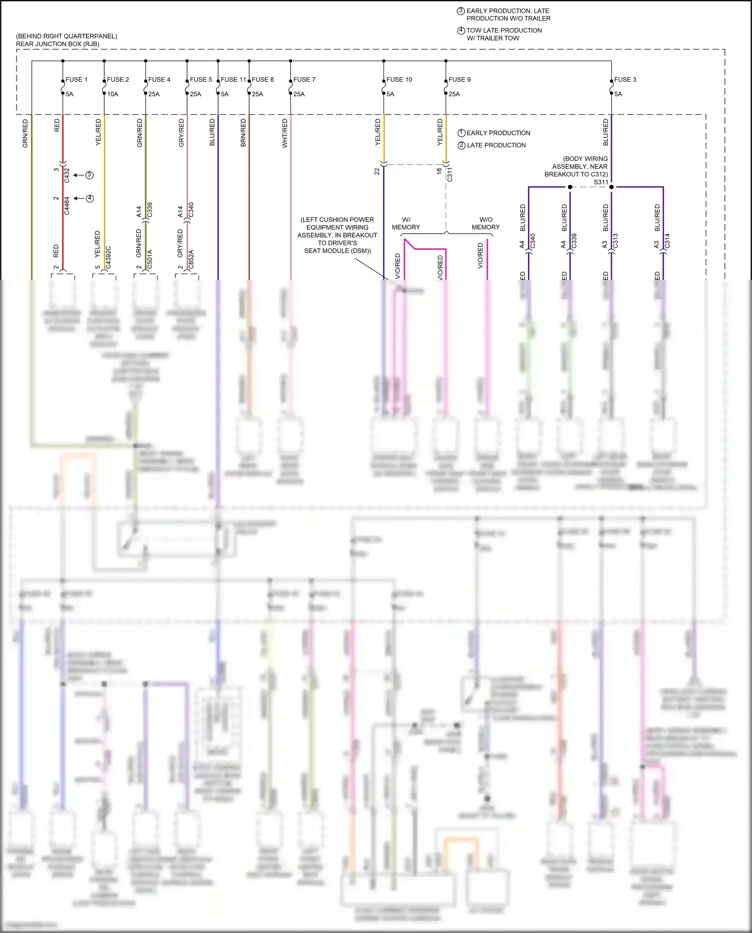 Ford Kuga II (2012-2016) trailer module wiring diagram  (3 of 5)