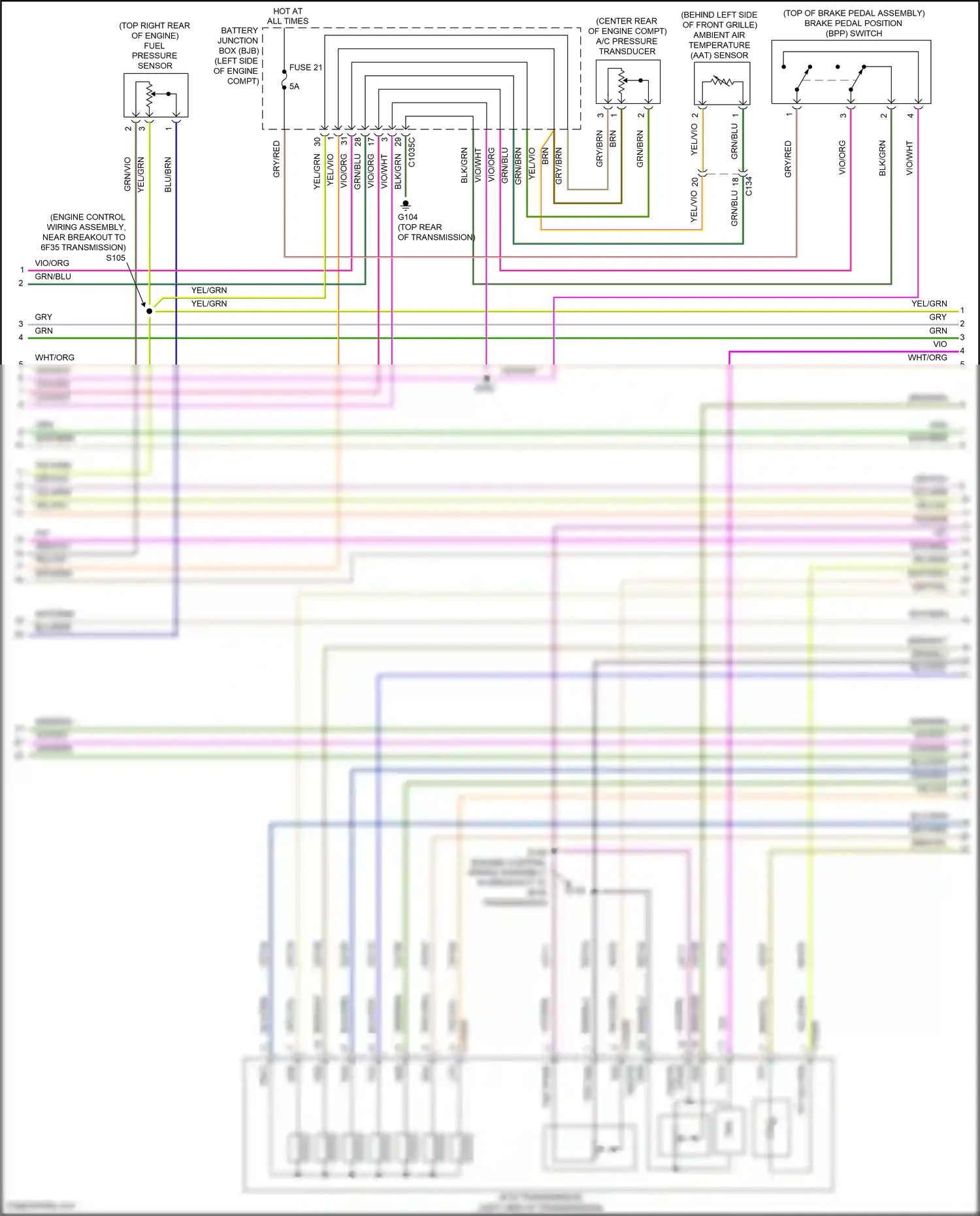 Ford Kuga II (2012-2016) tspc wiring diagram  (6 of 9)