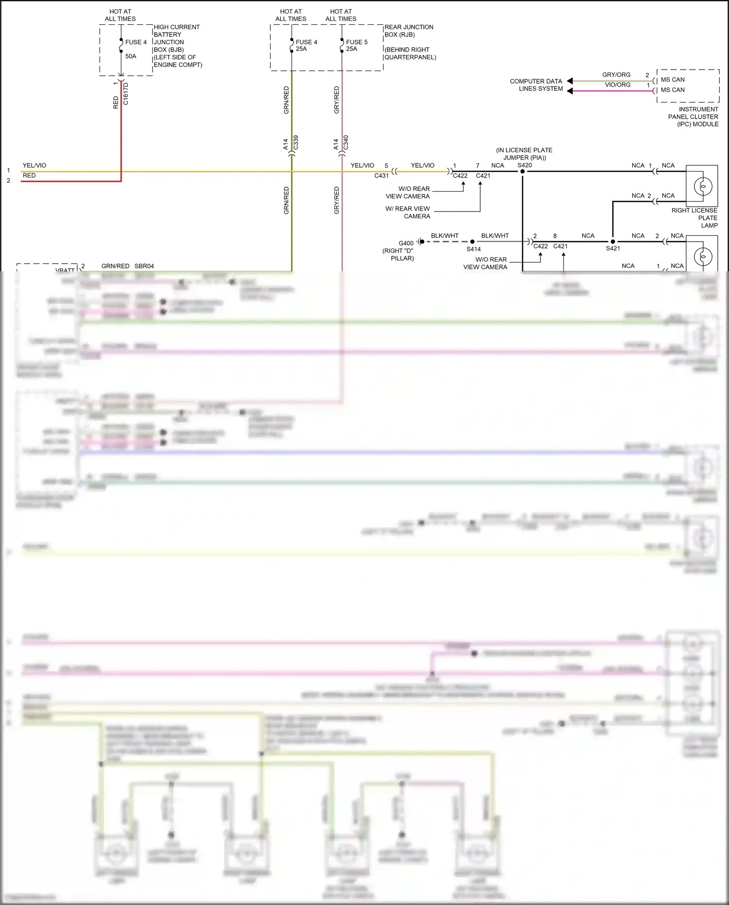 Ford Kuga II (2012-2016) vbatt wiring diagram  (25 of 50)