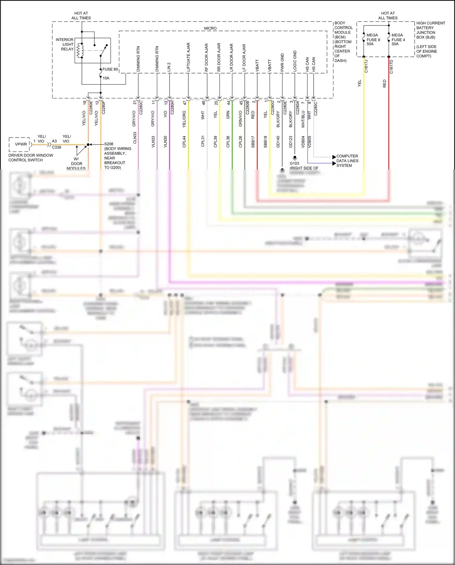 Ford Kuga II (2012-2016) vbatt wiring diagram  (22 of 50)