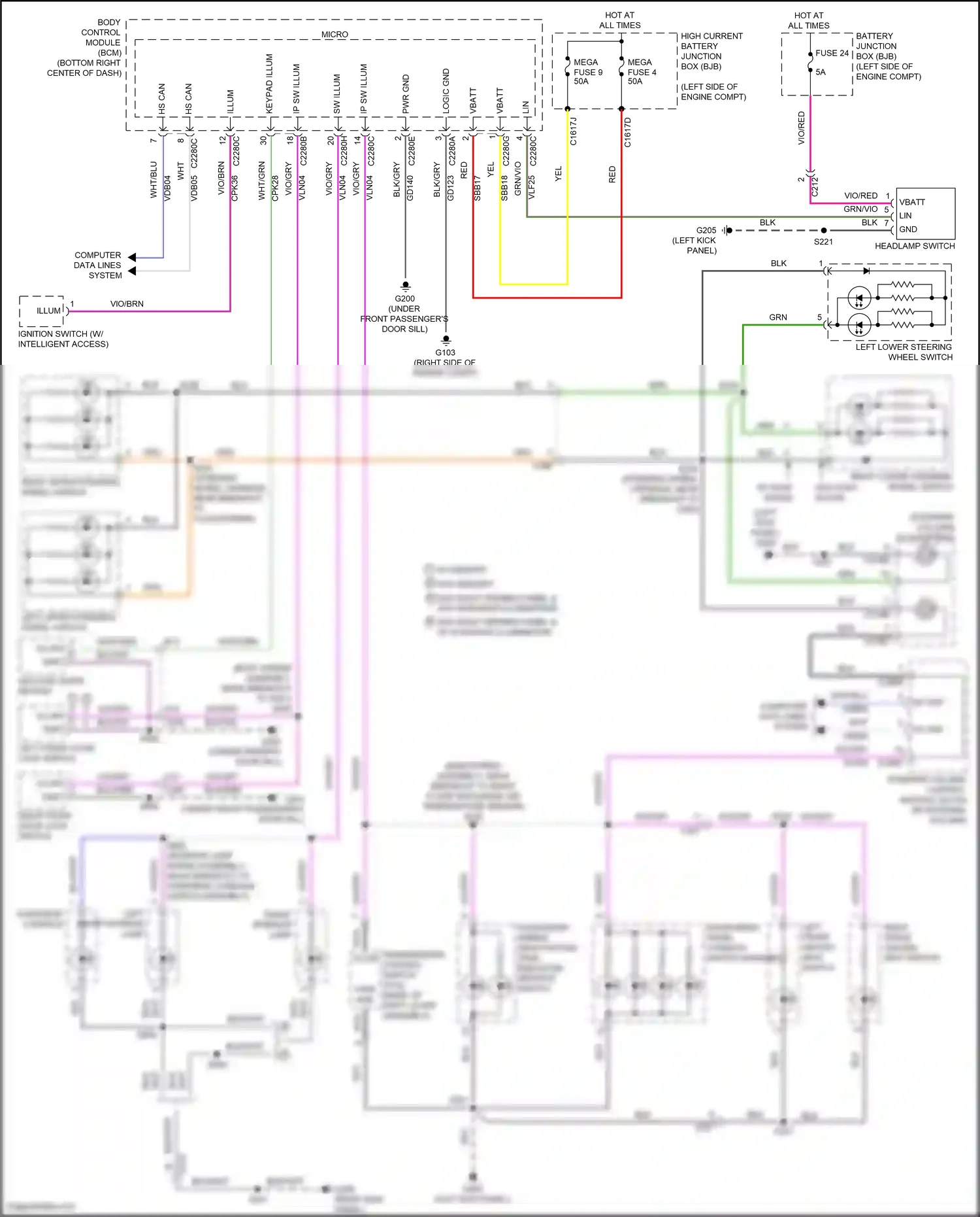 Ford Kuga II (2012-2016) vbatt wiring diagram  (29 of 50)