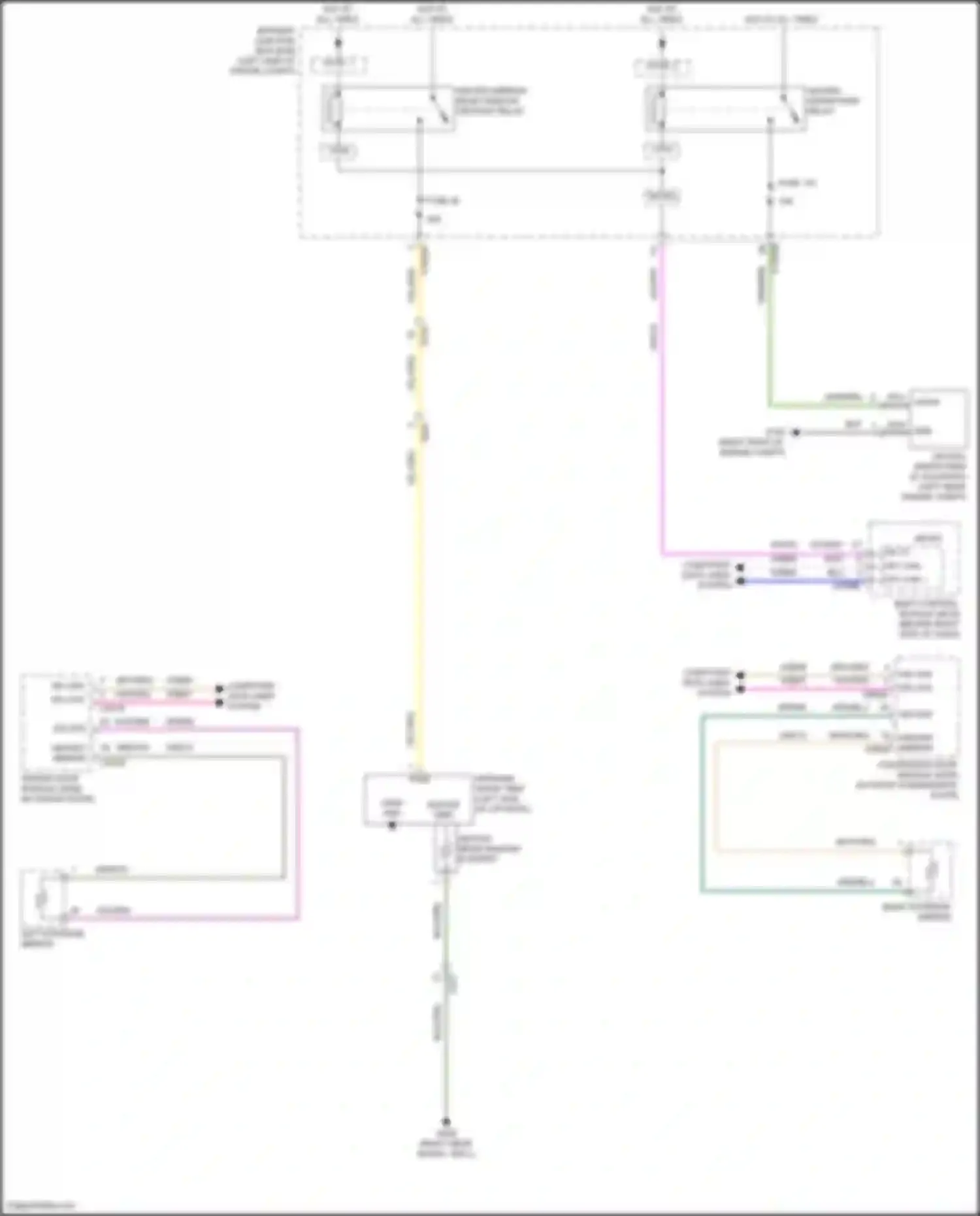 Kuga Ford III (2019-2024): Defoggers circuit, w/ door module