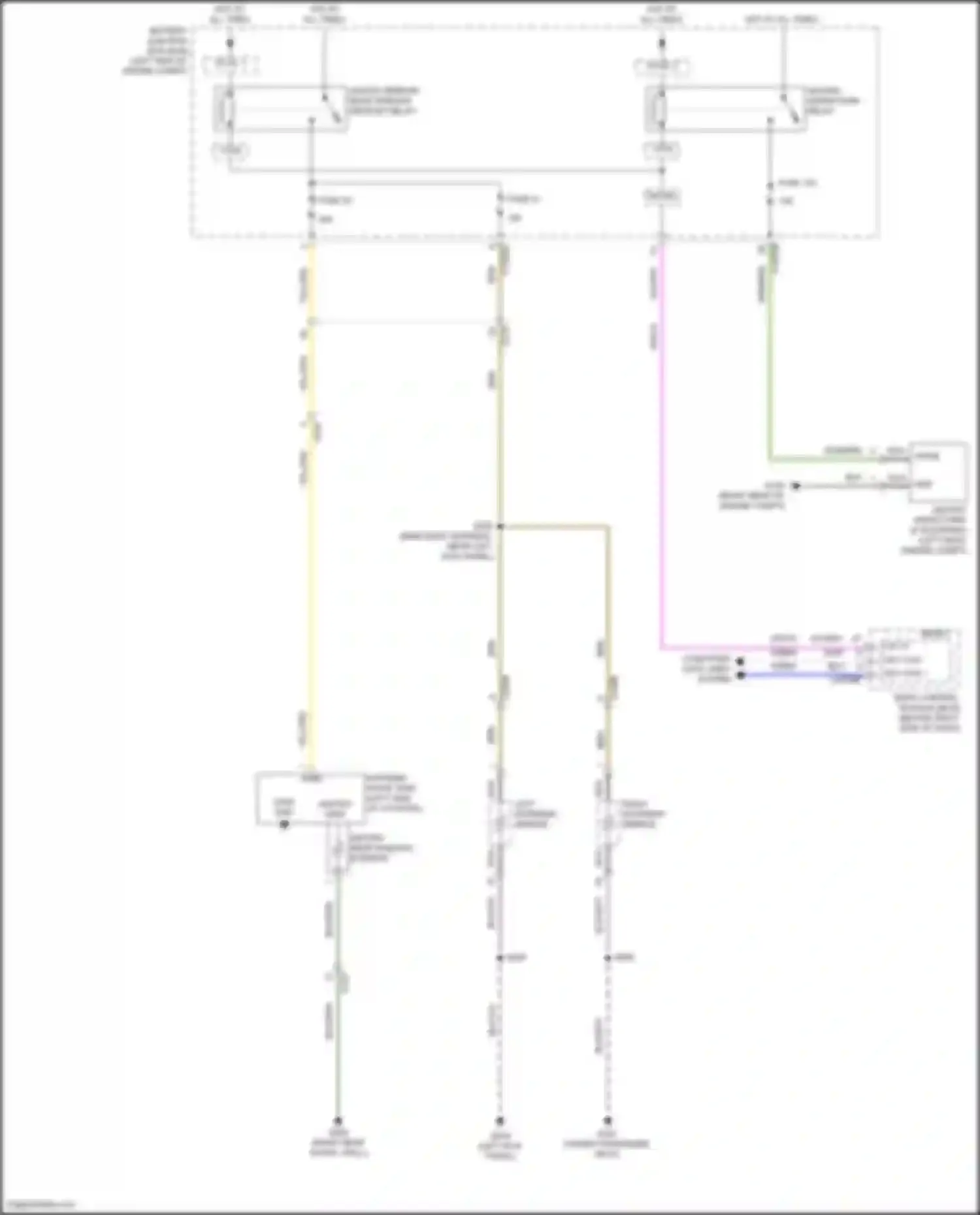 Kuga Ford III (2019-2024): Defoggers circuit, w/o door module