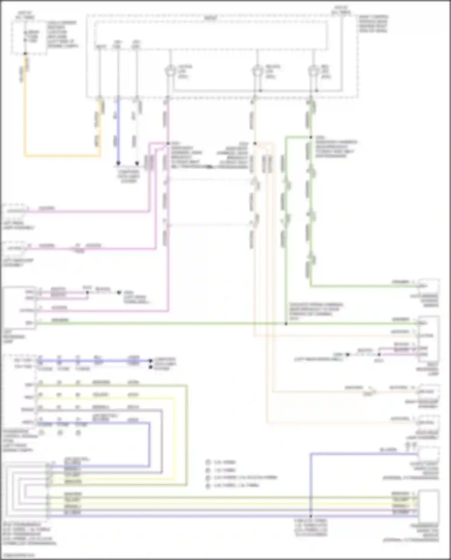 Kuga Ford III (2019-2024): Backup lamps circuit