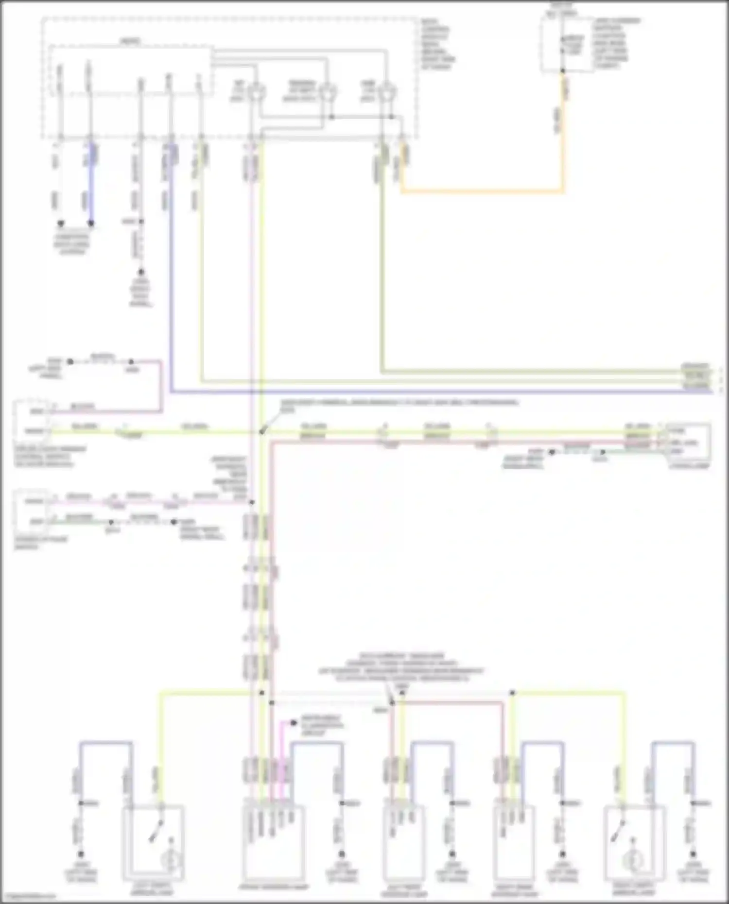 Kuga Ford III (2019-2024): Courtesy lamps circuit (1 of 3)