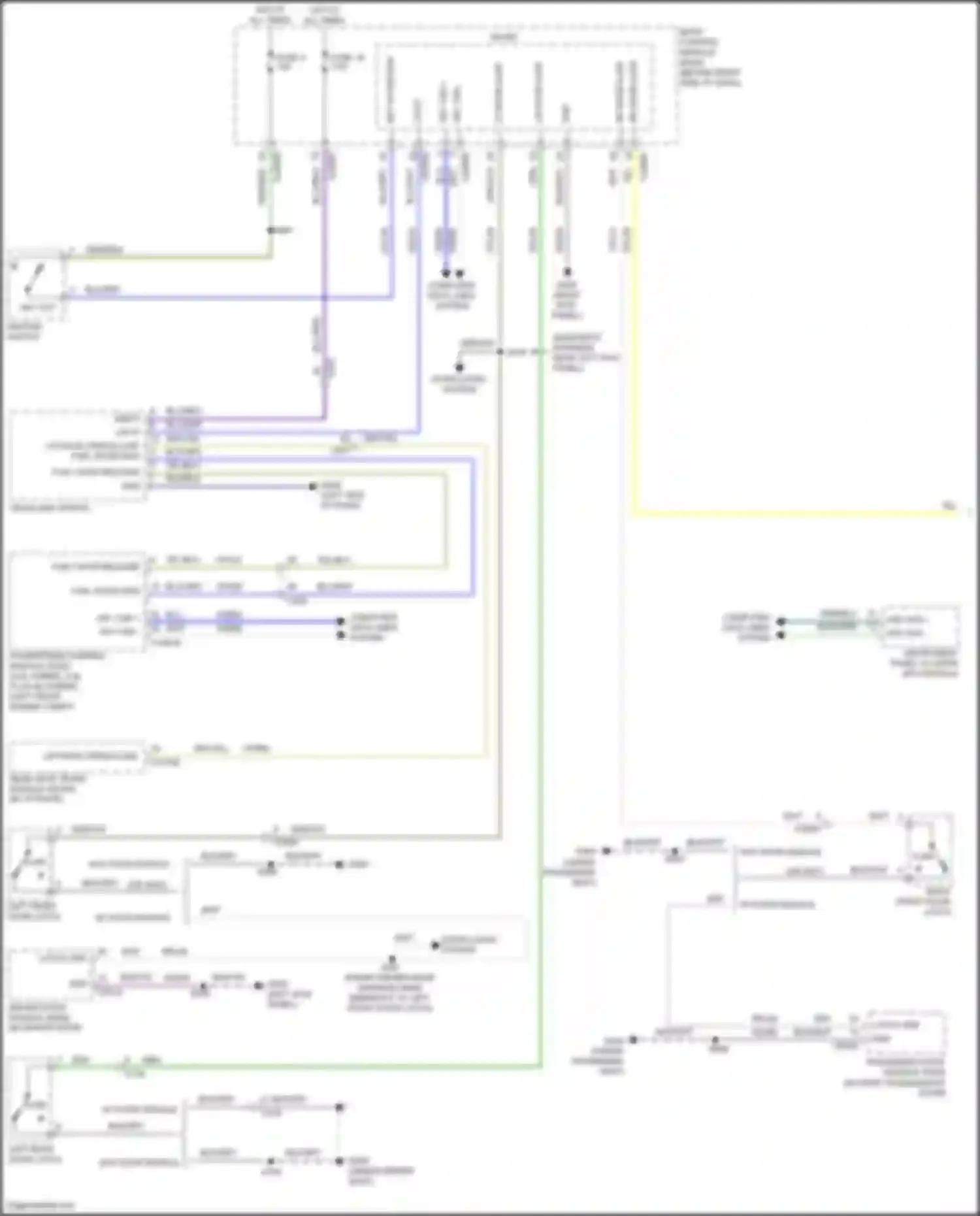 Kuga Ford III (2019-2024): Chime circuit (1 of 2)
