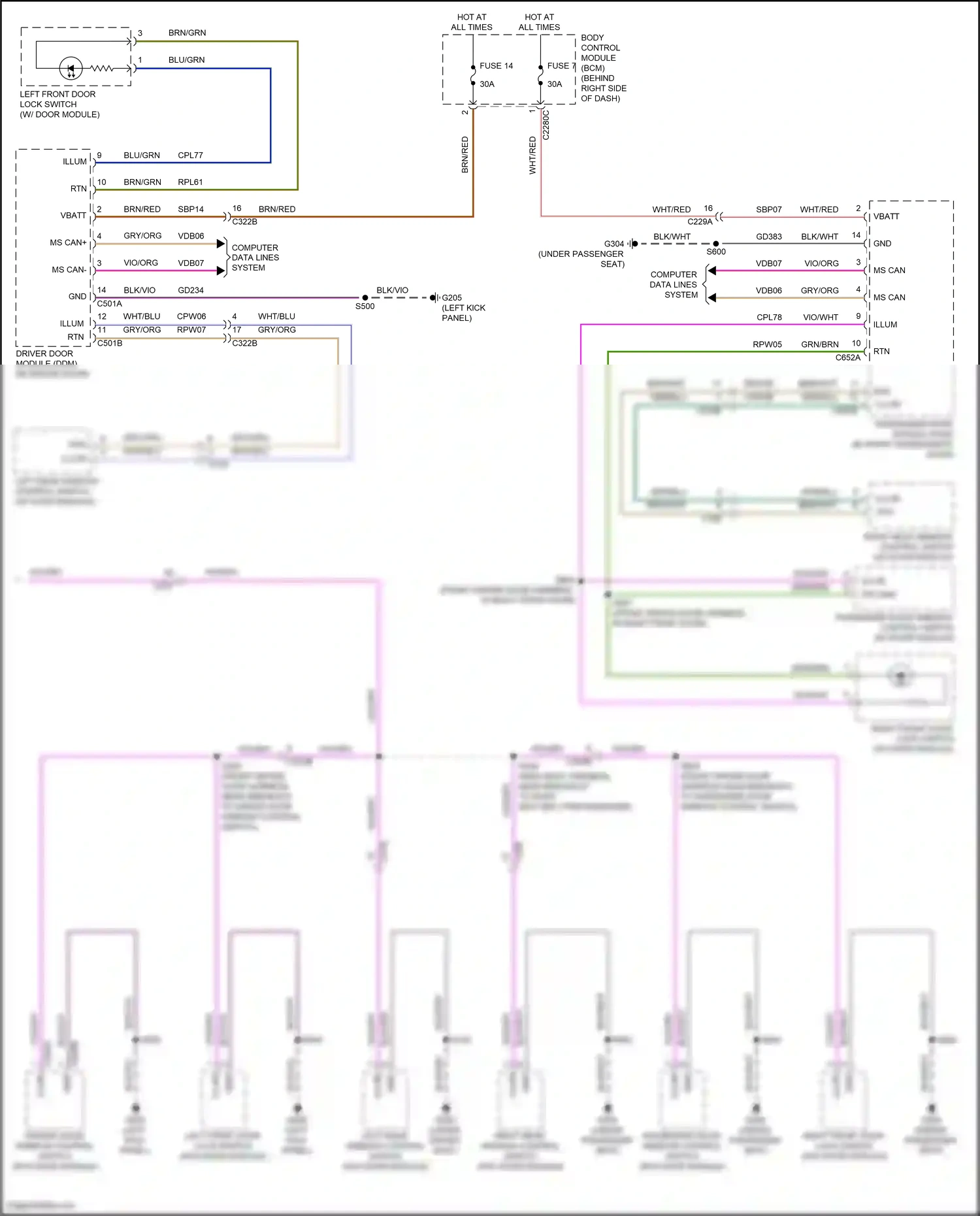 Ford Kuga III (2019-2024) computer data lines system wiring diagram  (17 of 98)