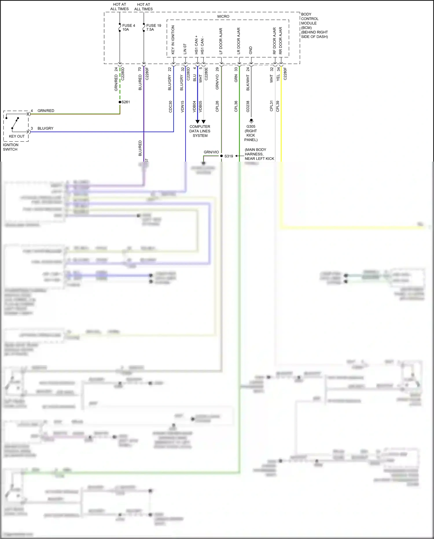 Ford Kuga III (2019-2024) computer data lines system wiring diagram  (32 of 98)