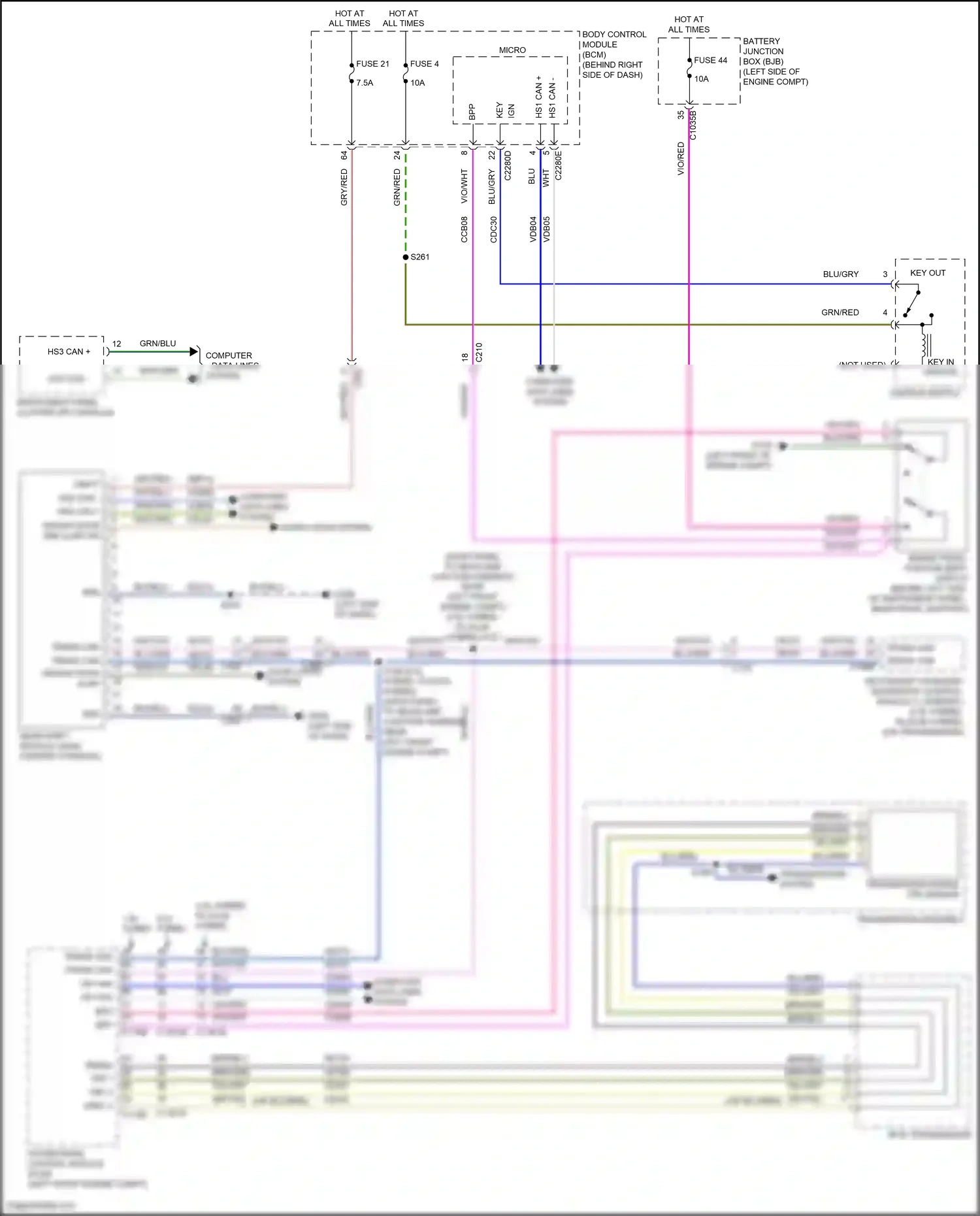 Ford Kuga III (2019-2024) computer data lines system wiring diagram  (39 of 98)